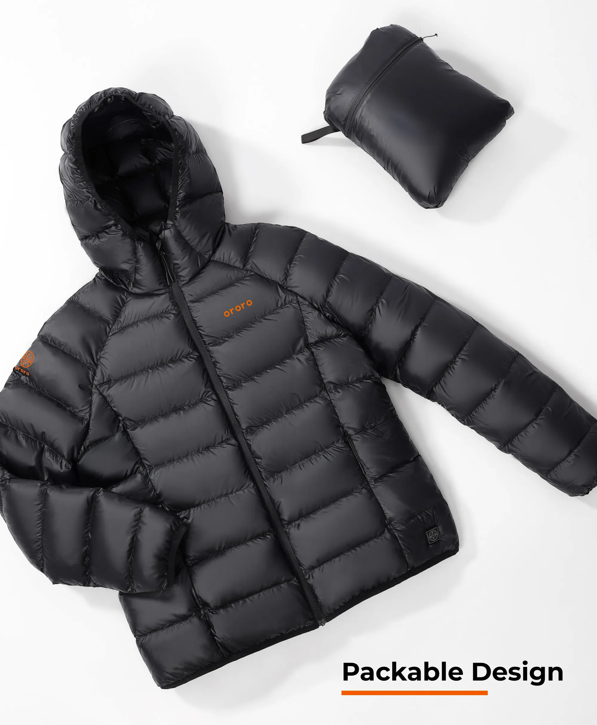 Aero Women's 4-Zone Packable Heated Down Jacket (Apparel Only) - Image 11