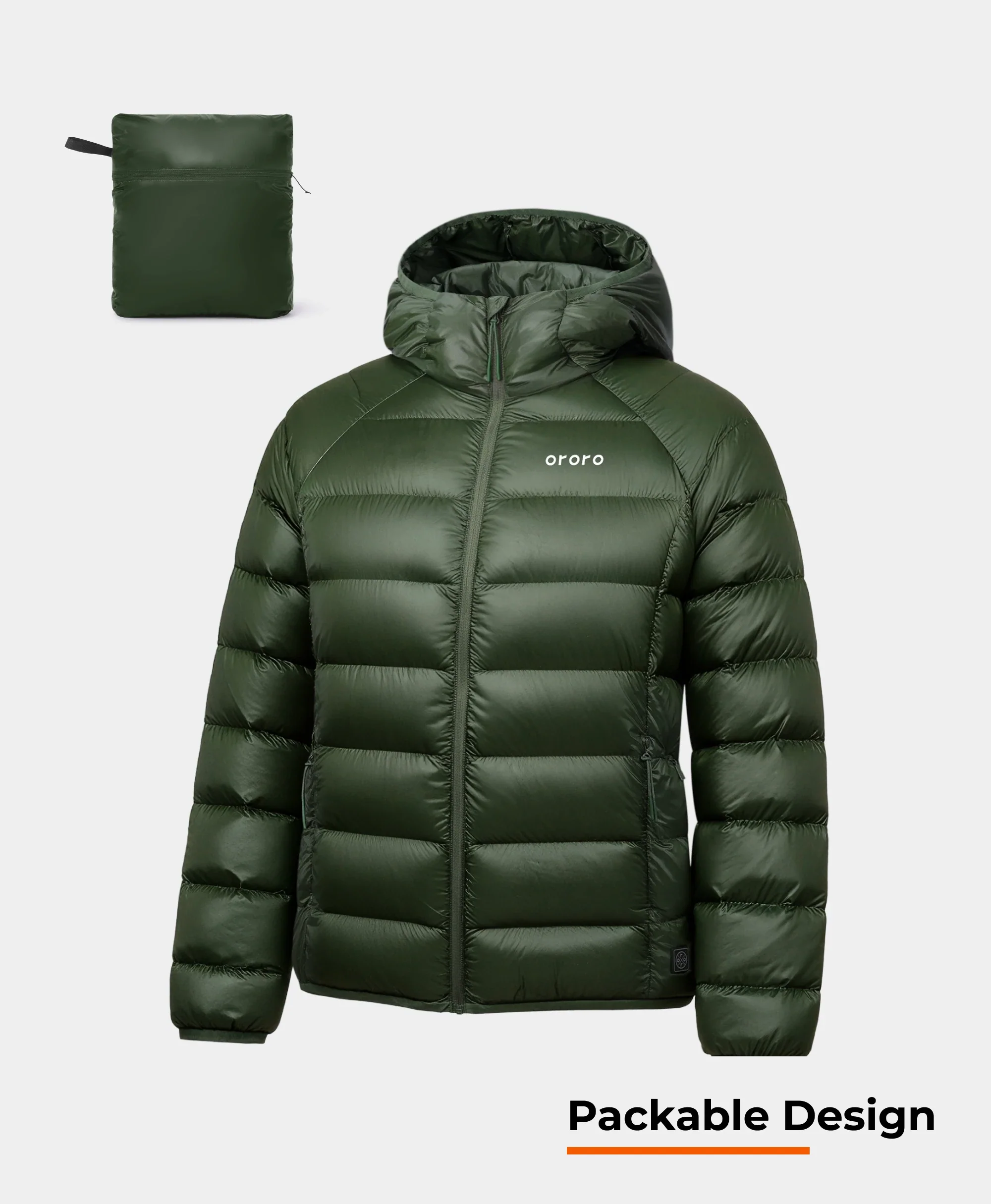 Aero Women's 4-Zone Packable Heated Down Jacket (Apparel Only) - Image 20