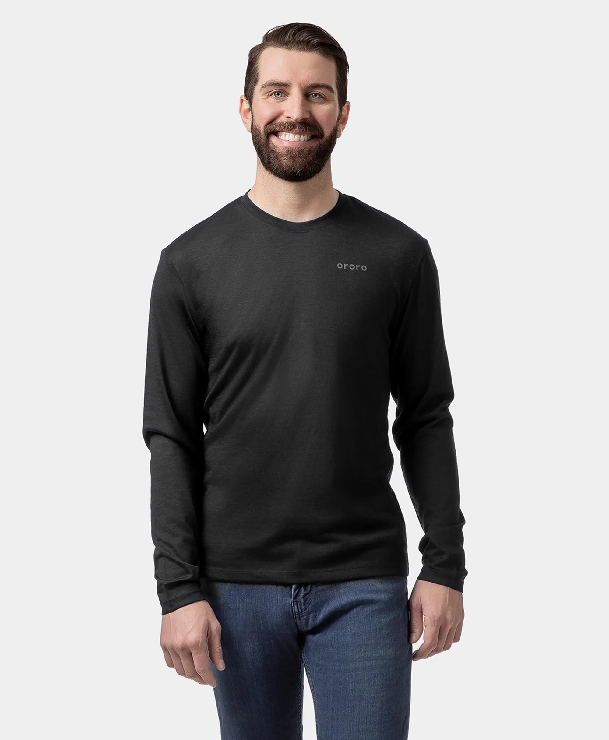 Aoraki Unisex Merino Wool Blend Baselayer - Black - Image 20