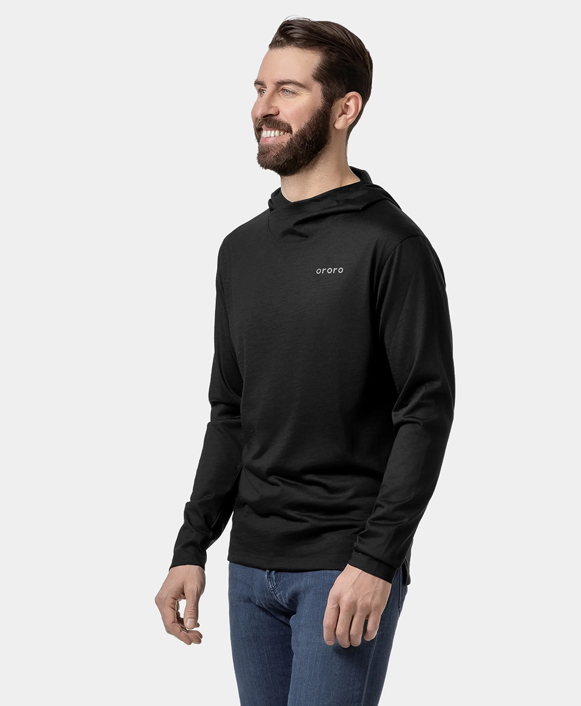 Aoraki Unisex Merino Wool Blend Baselayer - Black - Image 5