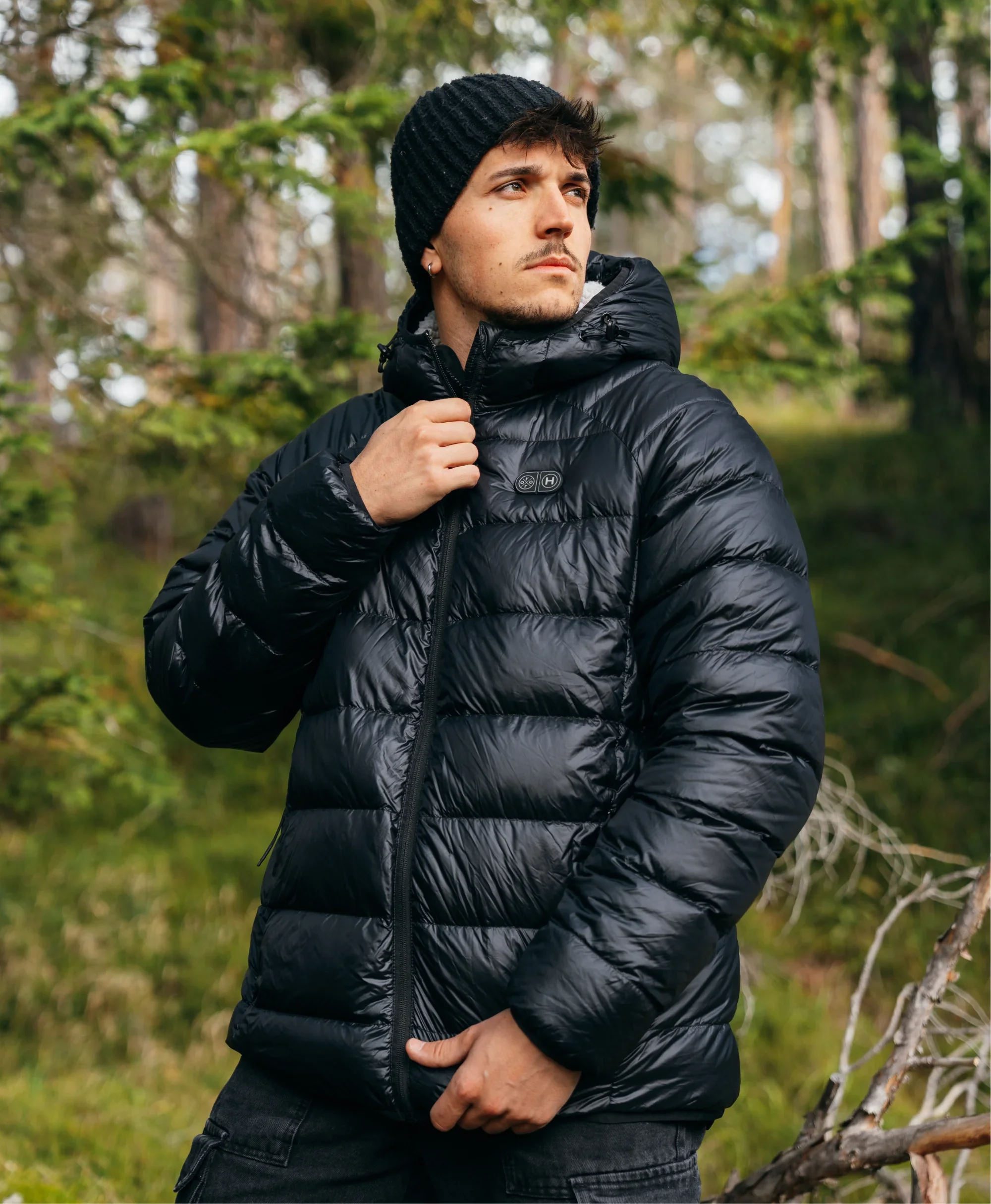 AeroPro Men's 8-Zone Packable Heated Down Jacket - Image 8