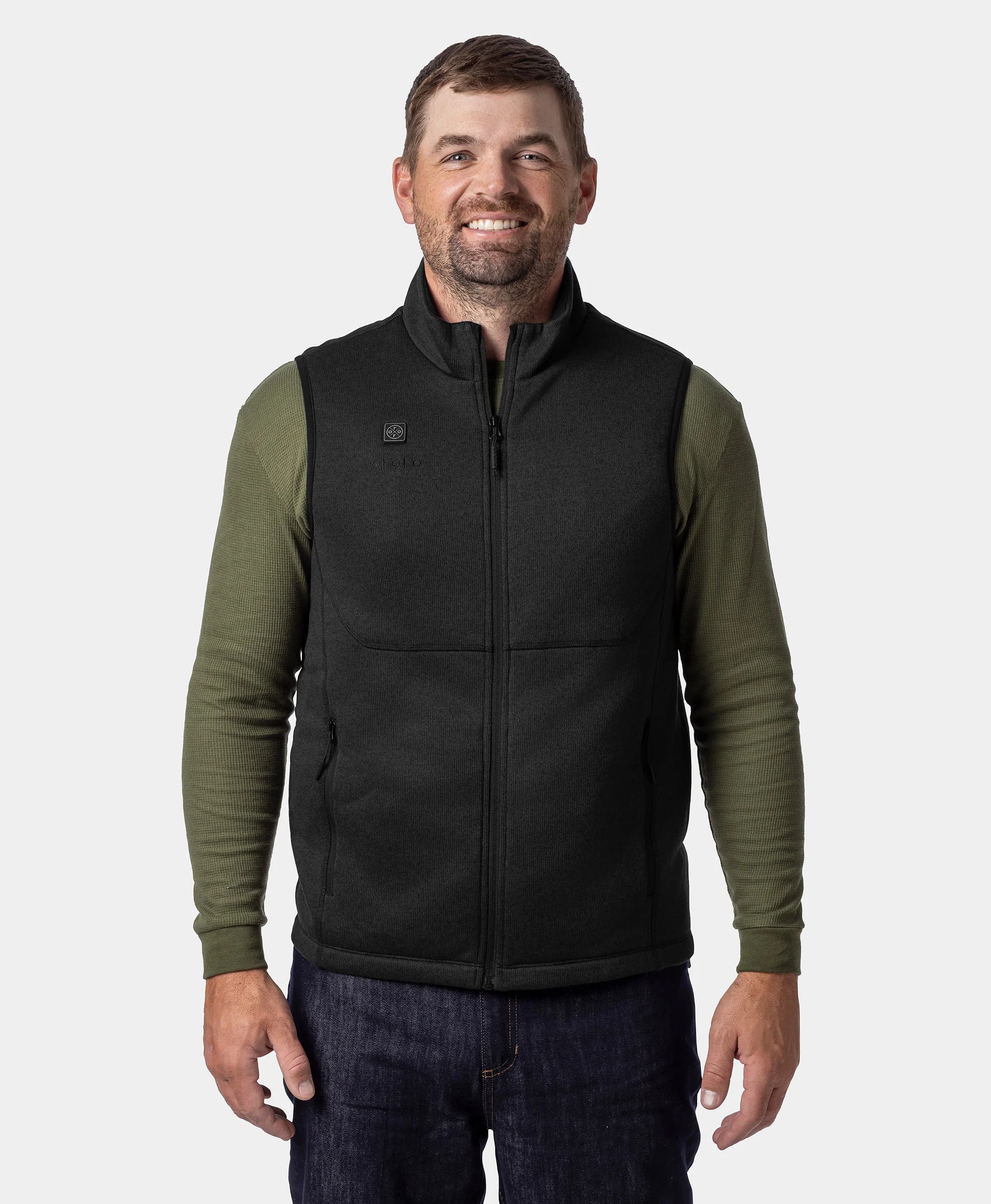 Augusta Tournament Men's 4-Zone Heated Sweater Fleece Vest - Image 12