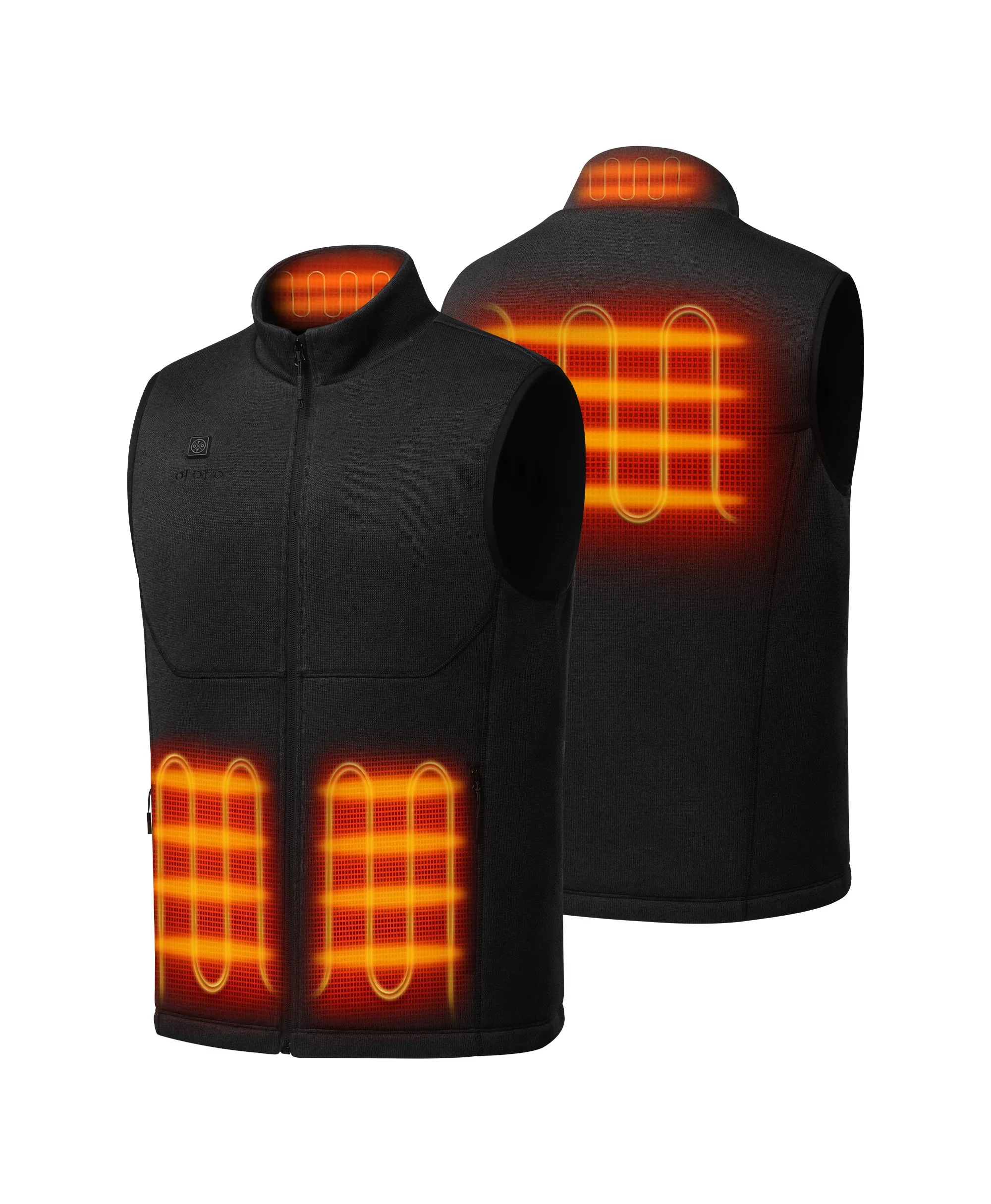 Augusta Tournament Men's 4-Zone Heated Sweater Fleece Vest - Image 13