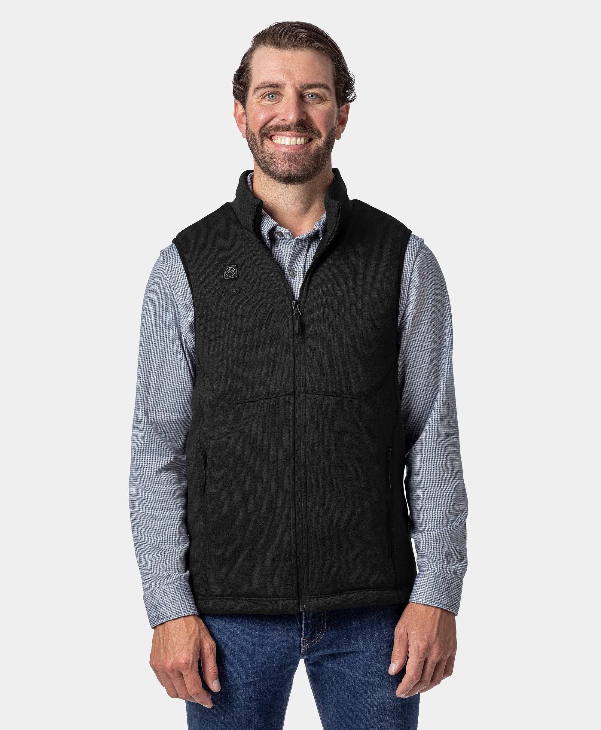 Augusta Tournament Men's 4-Zone Heated Sweater Fleece Vest - Image 15