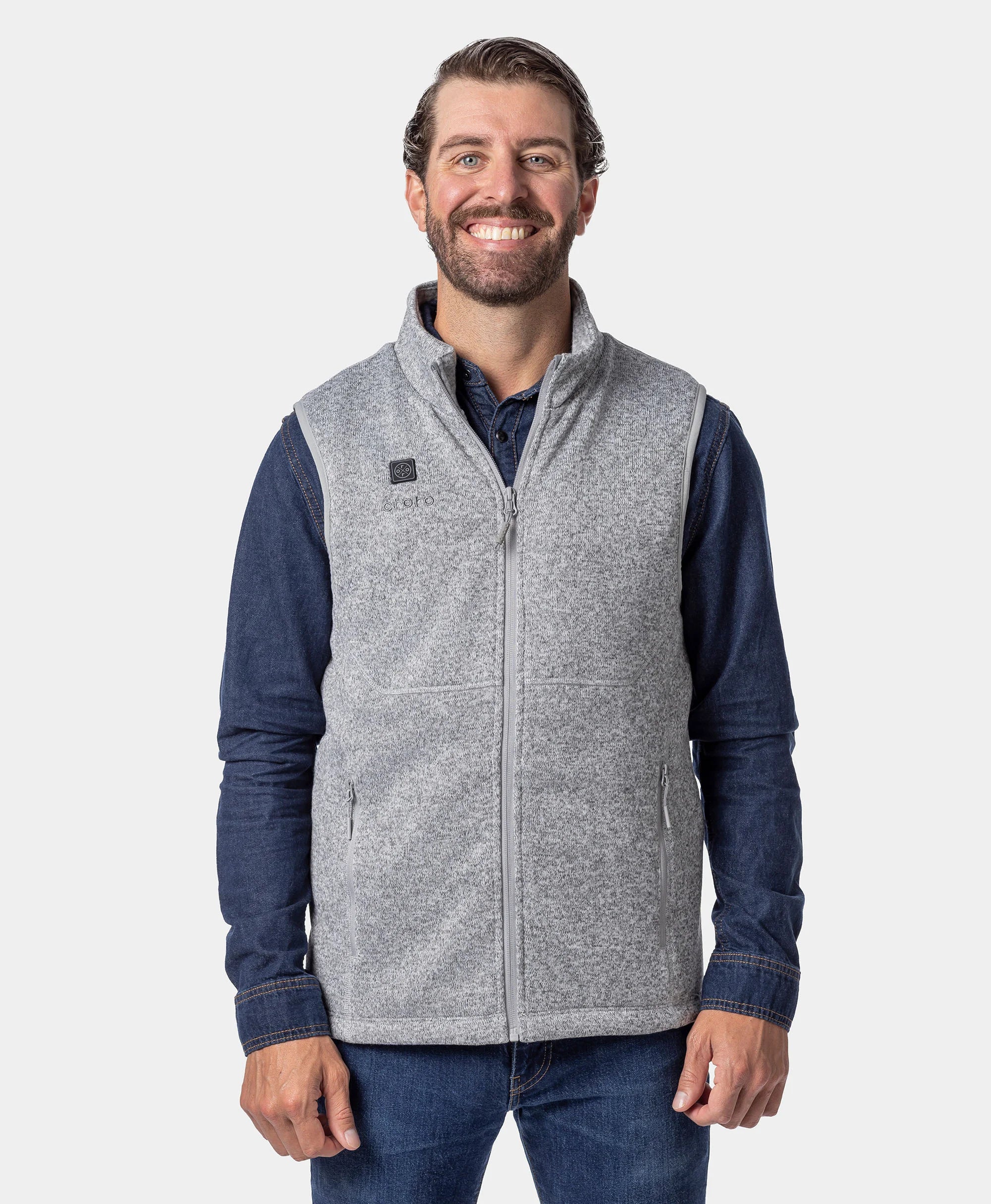 Augusta Tournament Men's 4-Zone Heated Sweater Fleece Vest - Image 26