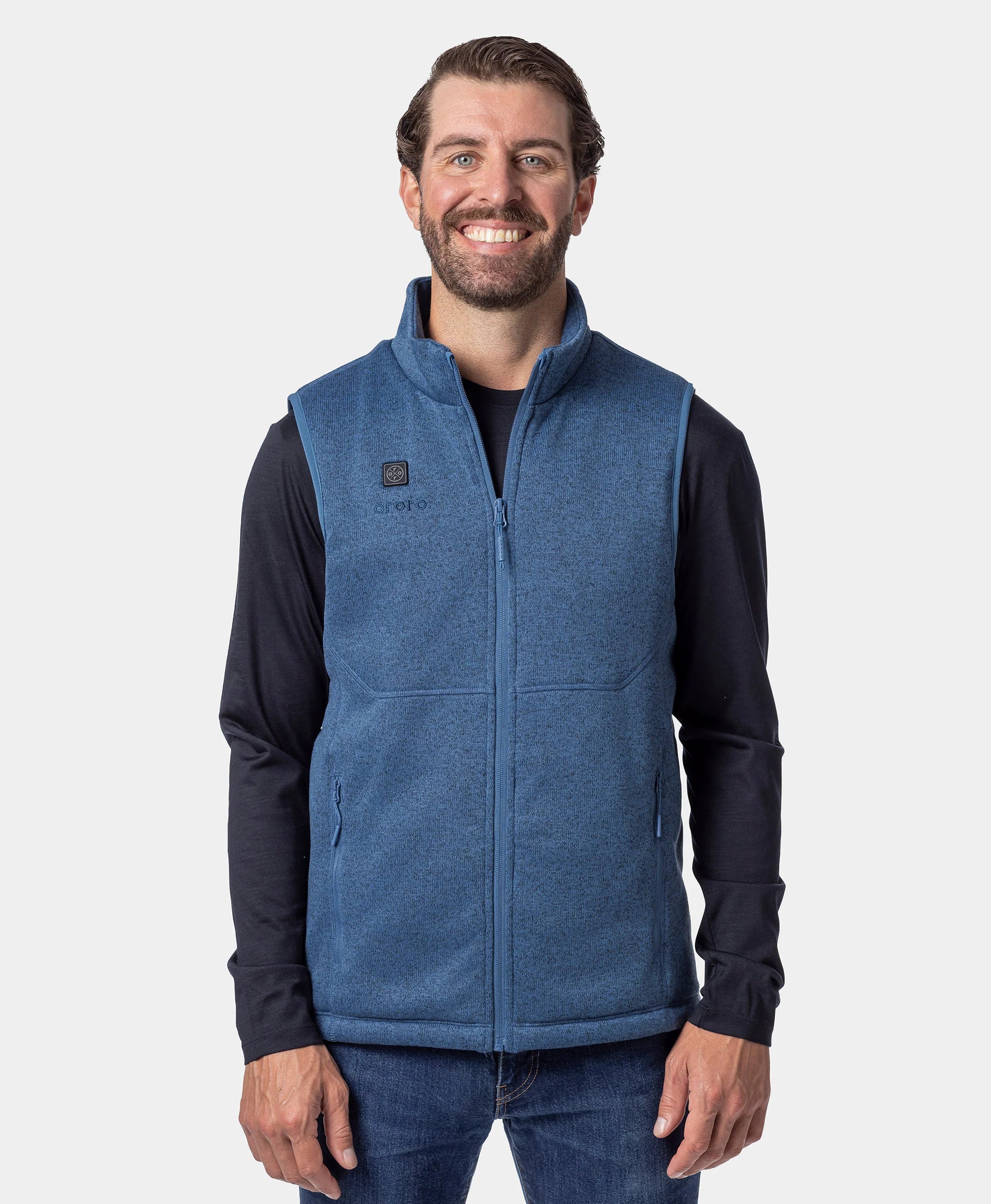 Augusta Tournament Men's 4-Zone Heated Sweater Fleece Vest - Image 4