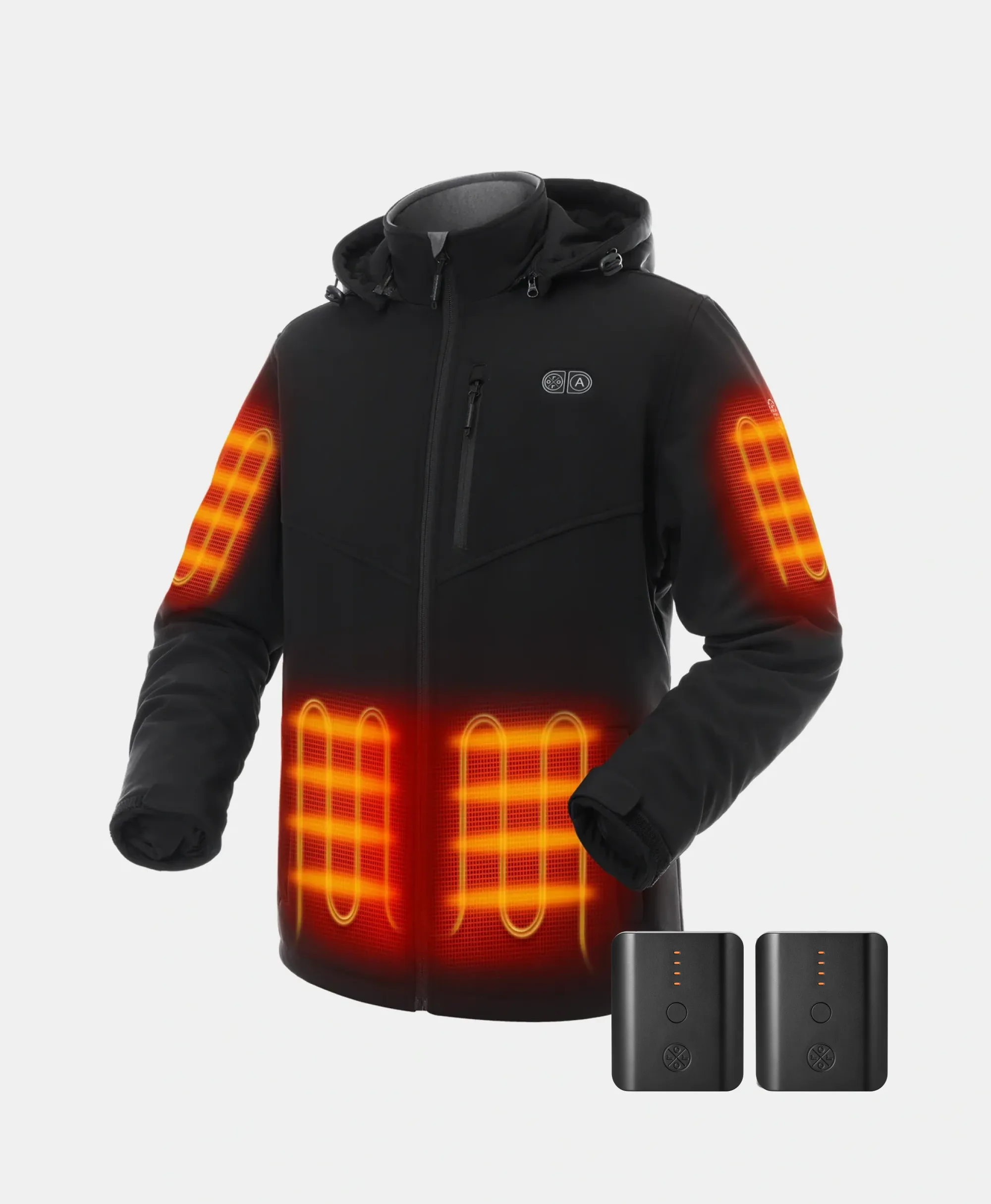 Bundle Deal - Men's Heated Dual Control Jacket (Pocket Heating) & Extra PD 5K Battery