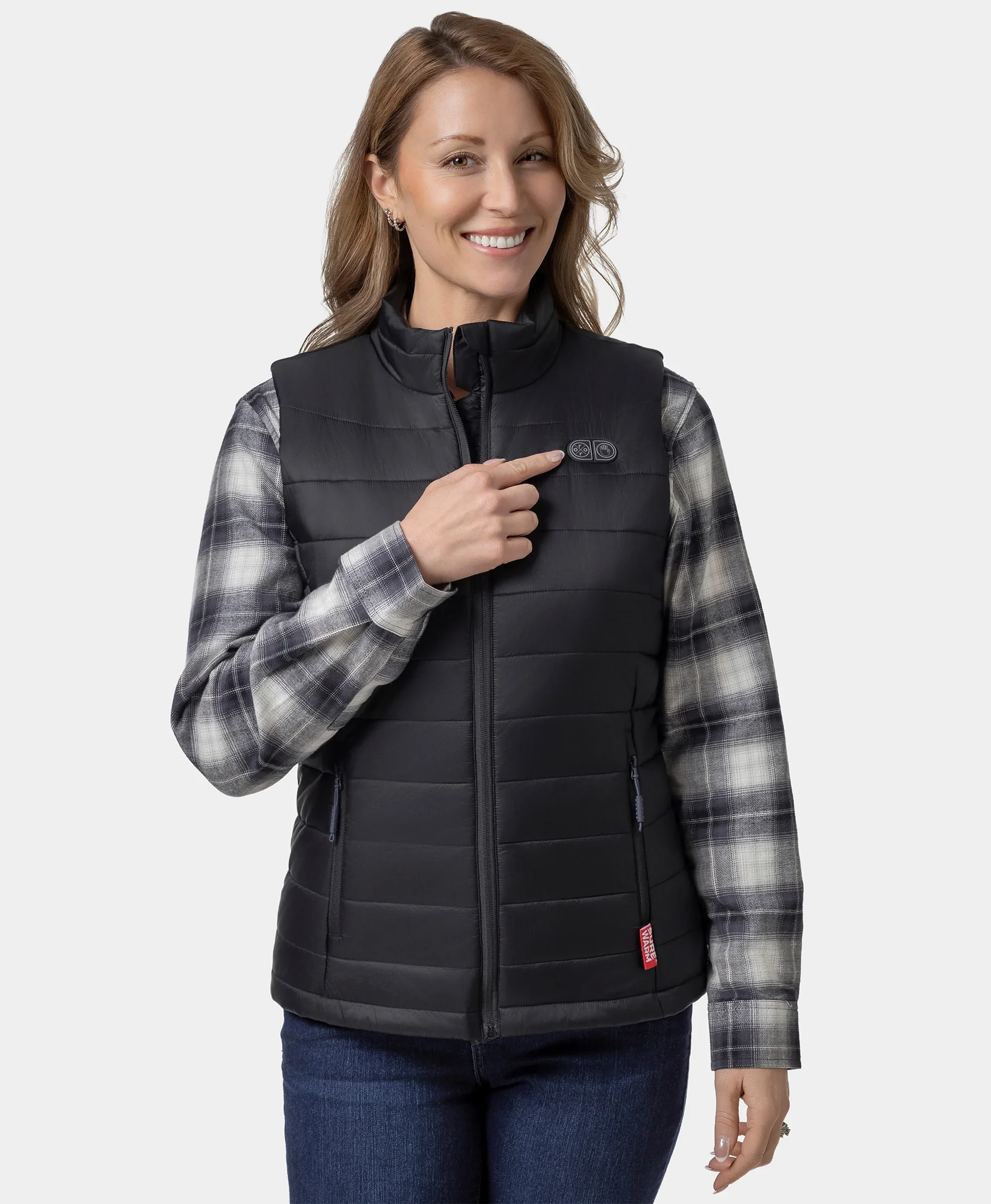 (Open-box) SureWarm® Women's 7-Zone Dual-Control Classic Pro Heated Vest(Battery Set Not Included) - Image 9