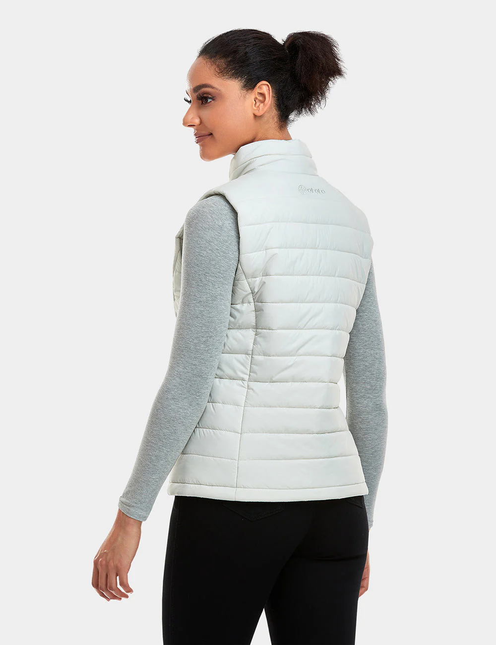 Bundle Deal - Women's Classic Heated Vest (Off-White) & Extra Mini 5K Battery - Image 5