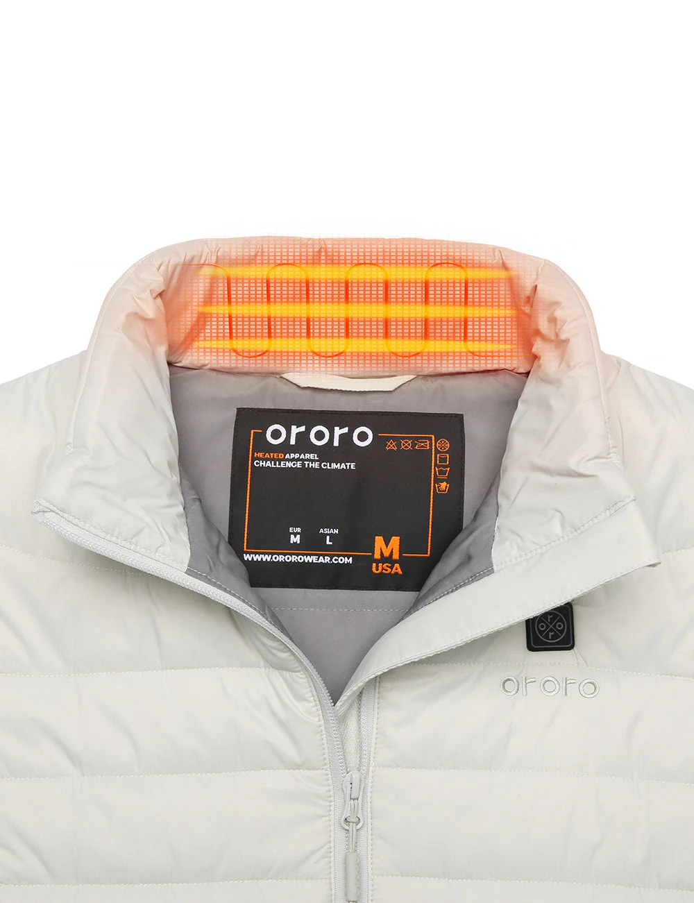 Bundle Deal - Women's Classic Heated Vest (Off-White) & Extra Mini 5K Battery - Image 9