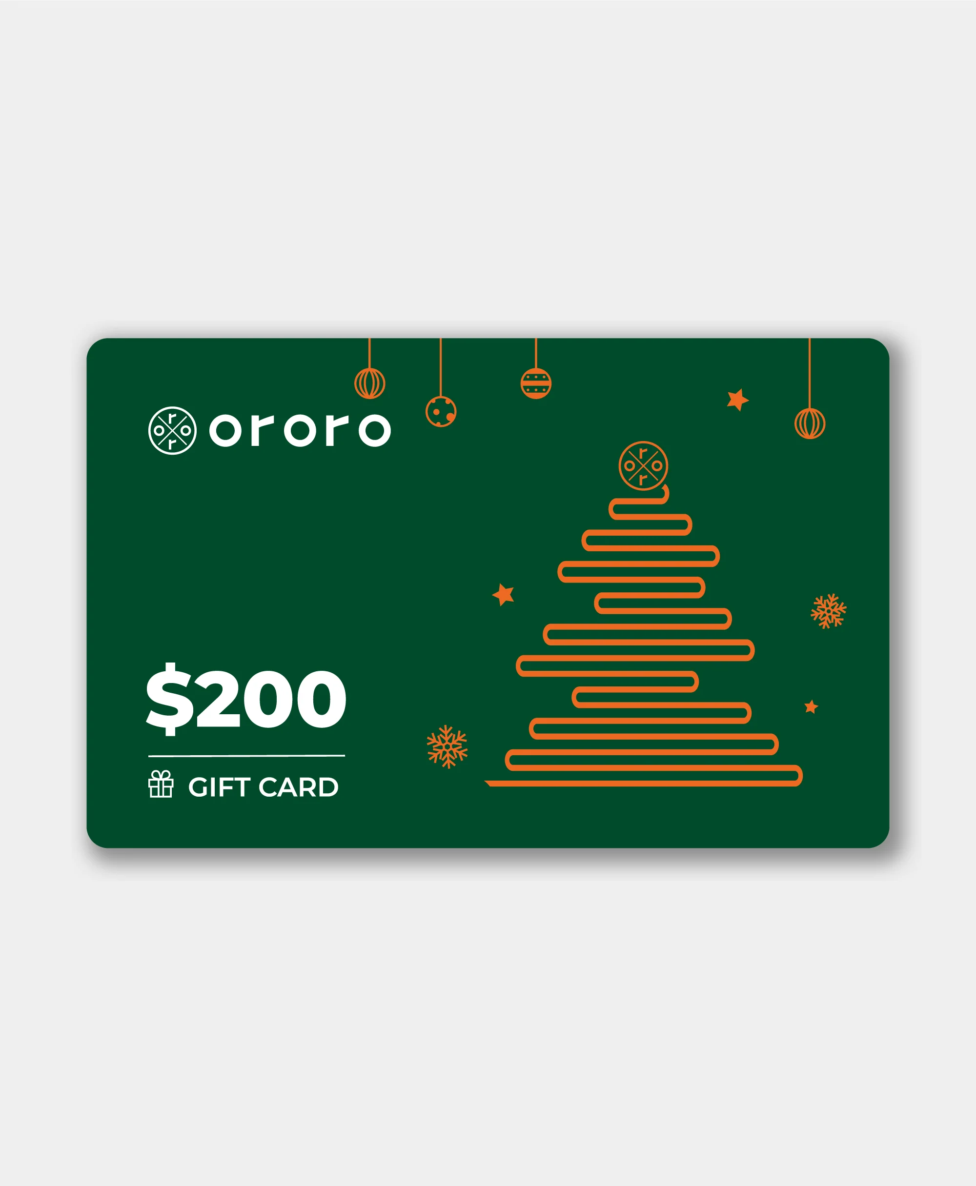 ororo Gift Card - $100/$200 (Physical Card) - Image 2