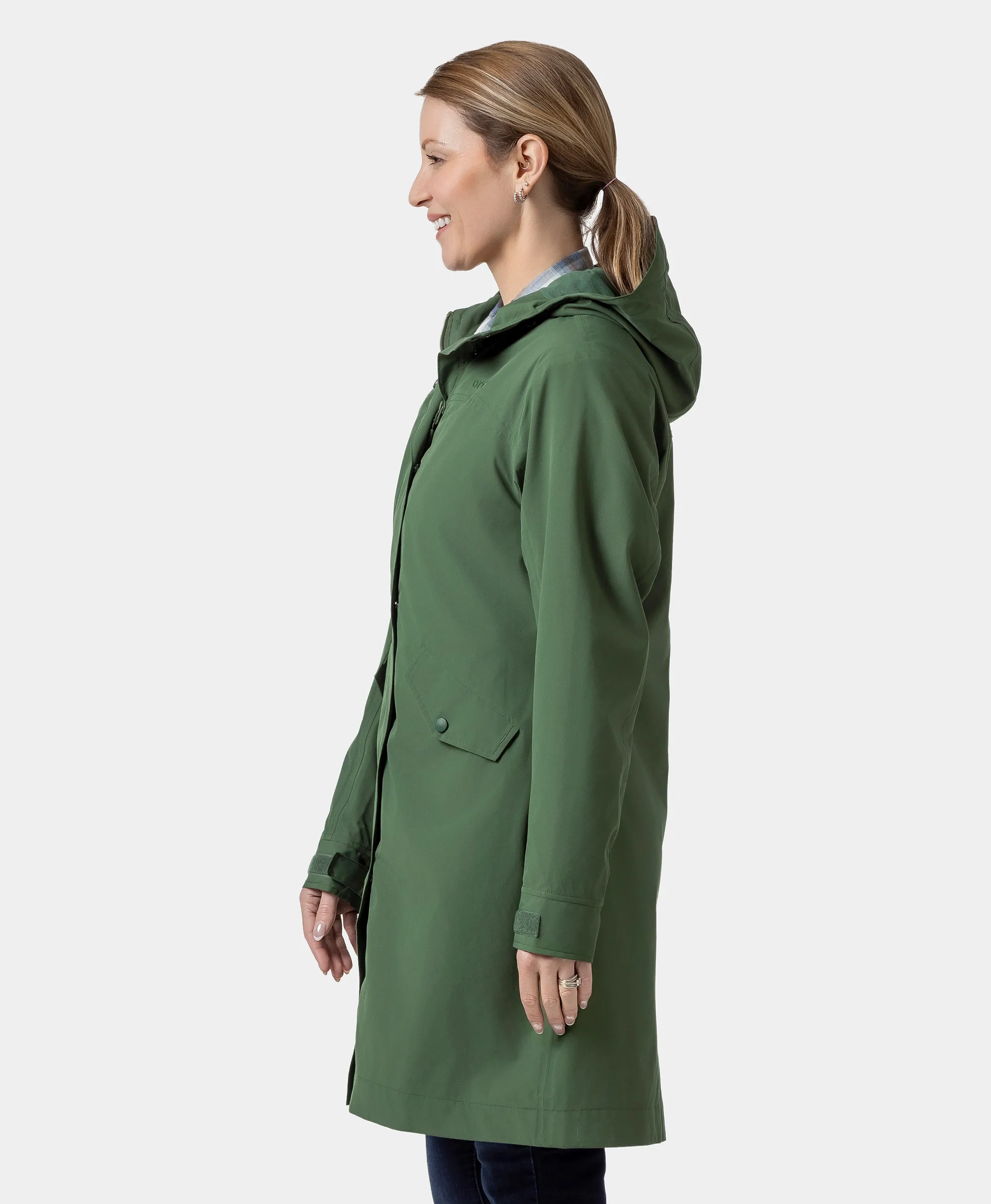 Downtown Women's Heated Rain Trench (Final Sale) - Image 17