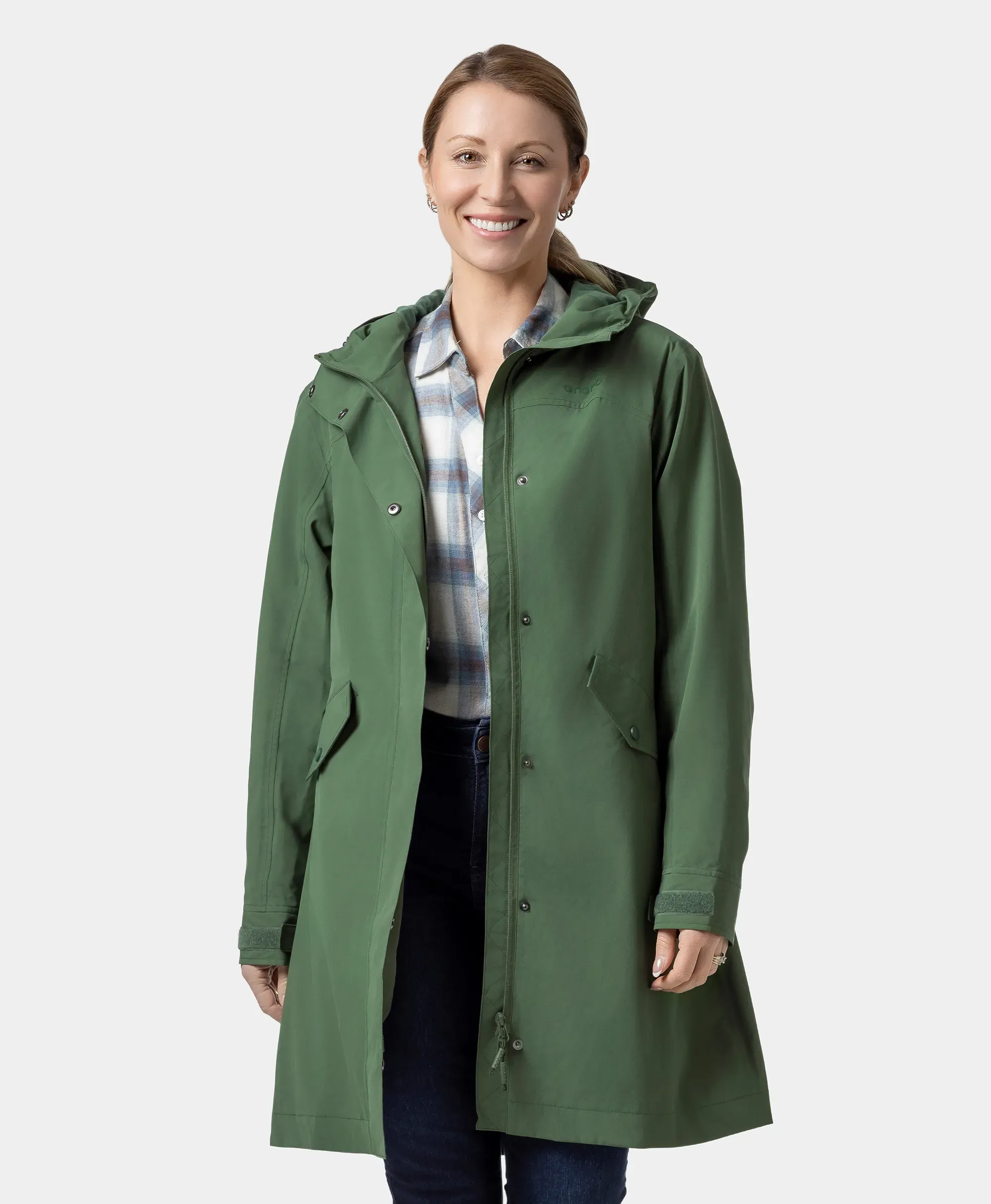 Downtown Women's Heated Rain Trench (Final Sale) - Image 15