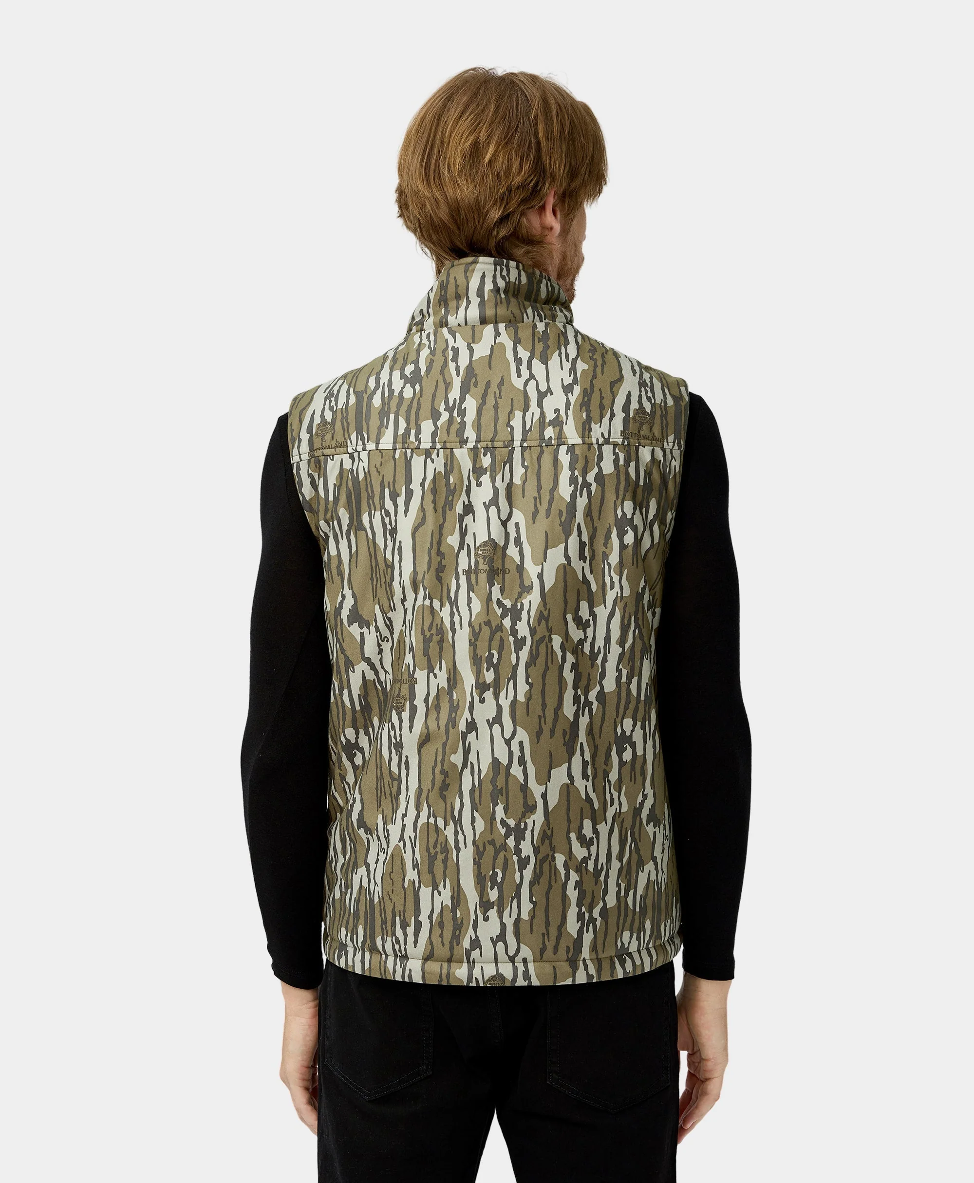 Men's Heated Hunting Vest - Mossy Oak® Bottomland Pattern (Apparel Only) - Image 4