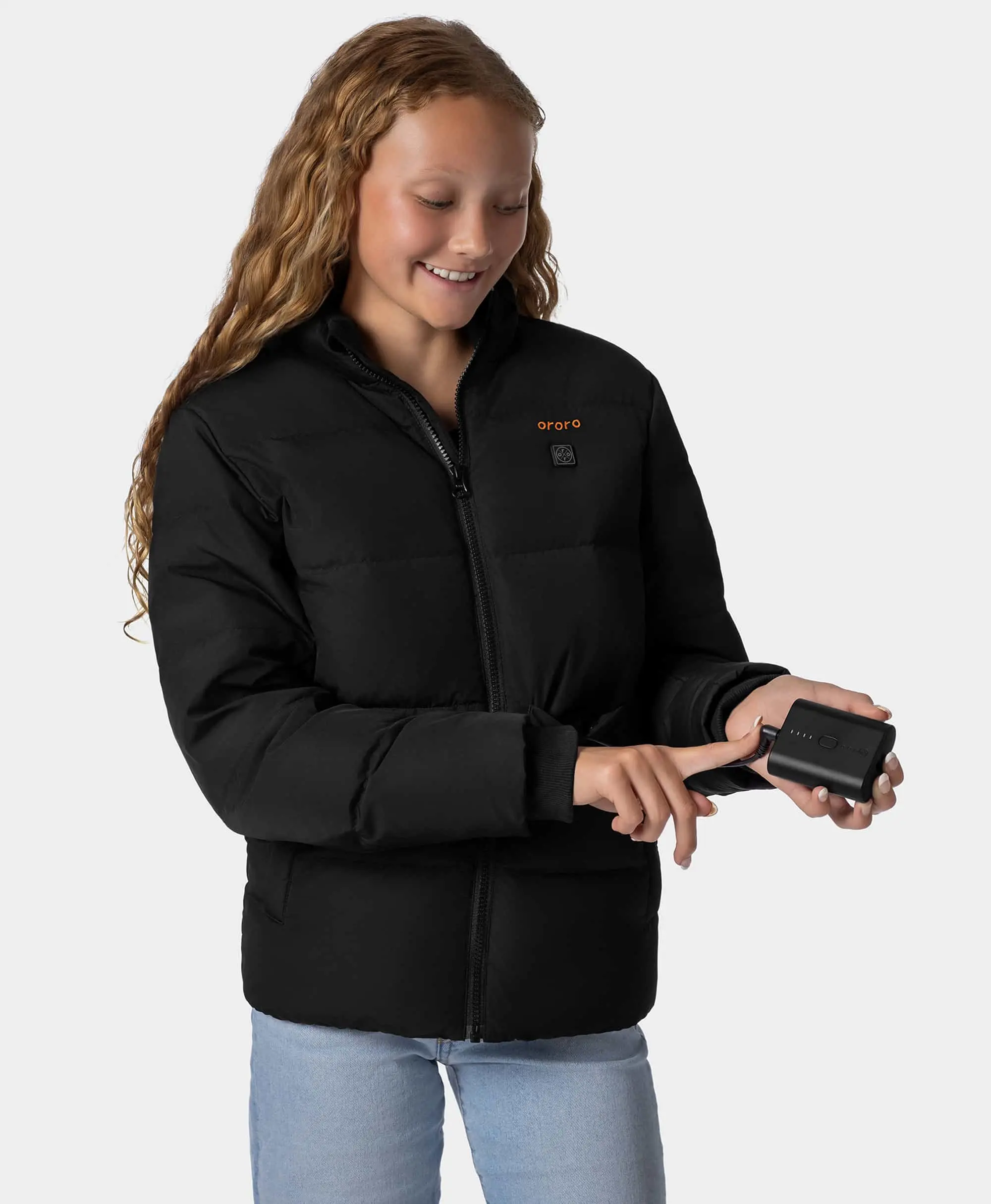Kids' 4-Zone Heated Down Jacket - Image 20