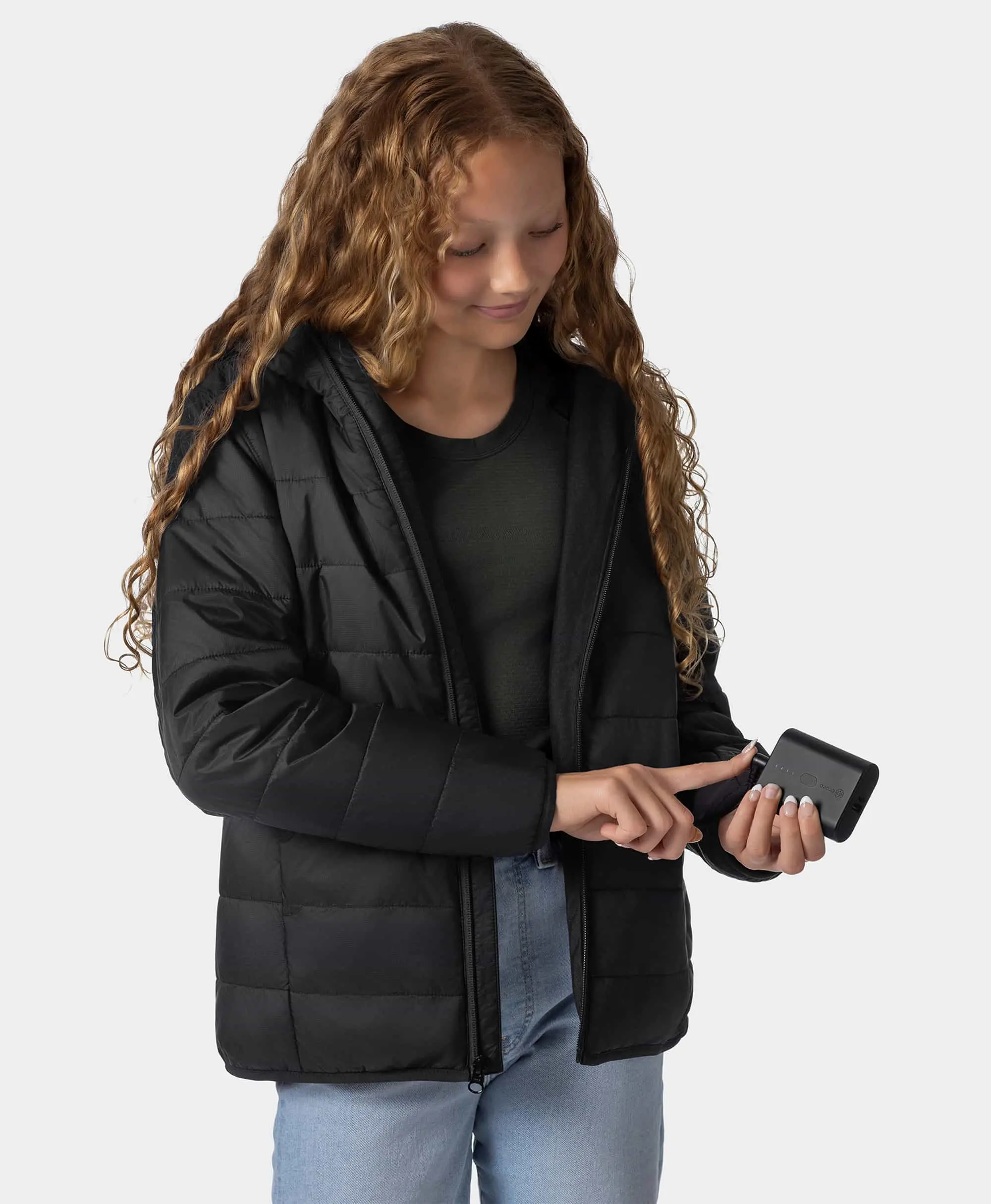 Kids' 4-Zone Heated Lightweight Puffer Jacket - Image 19