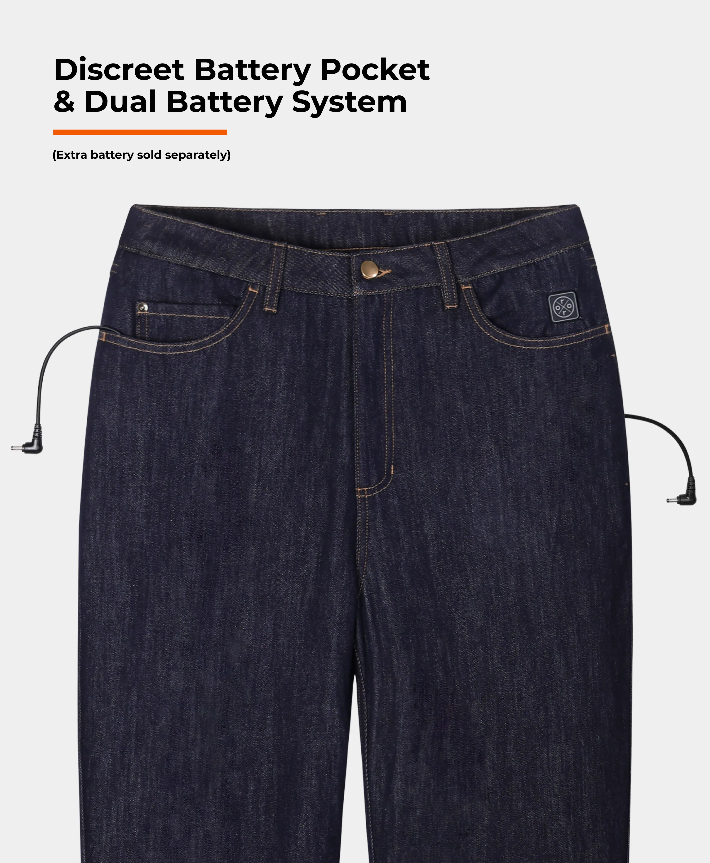 Heatenim Men’s Heated Denim Pants with Fleece Lining - Image 6