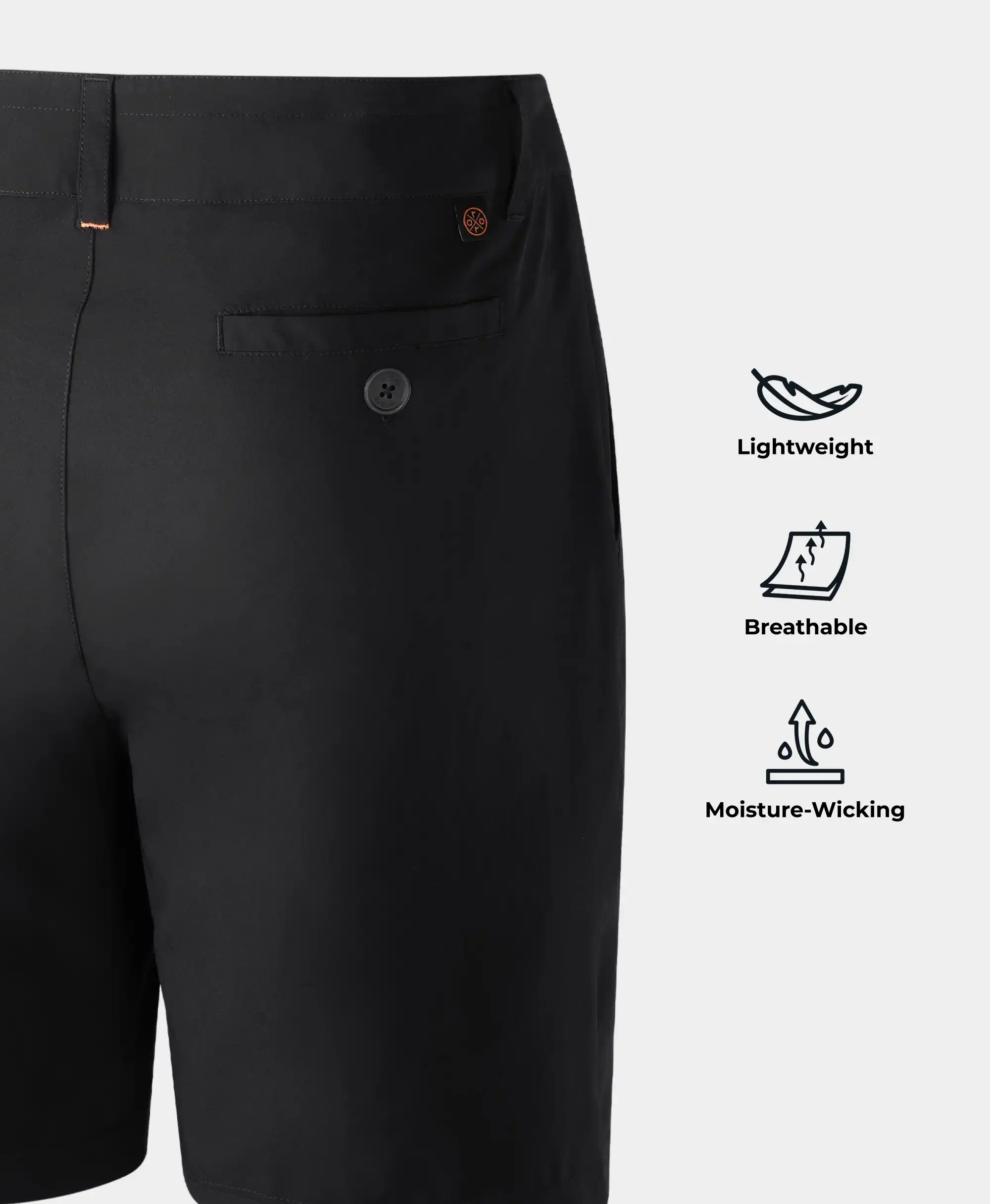 Men's 8" Quick Dry Shorts w/ Wool-lined Waistband (Final Sale) - Image 2