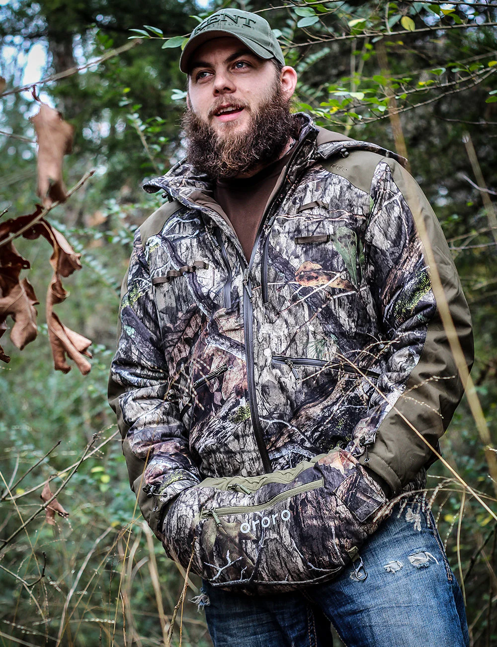 Men's Heated Hunting Jacket - Camouflage, Mossy OakĀ® Country DNA (Apparel Only) (Final Sale) - Image 5