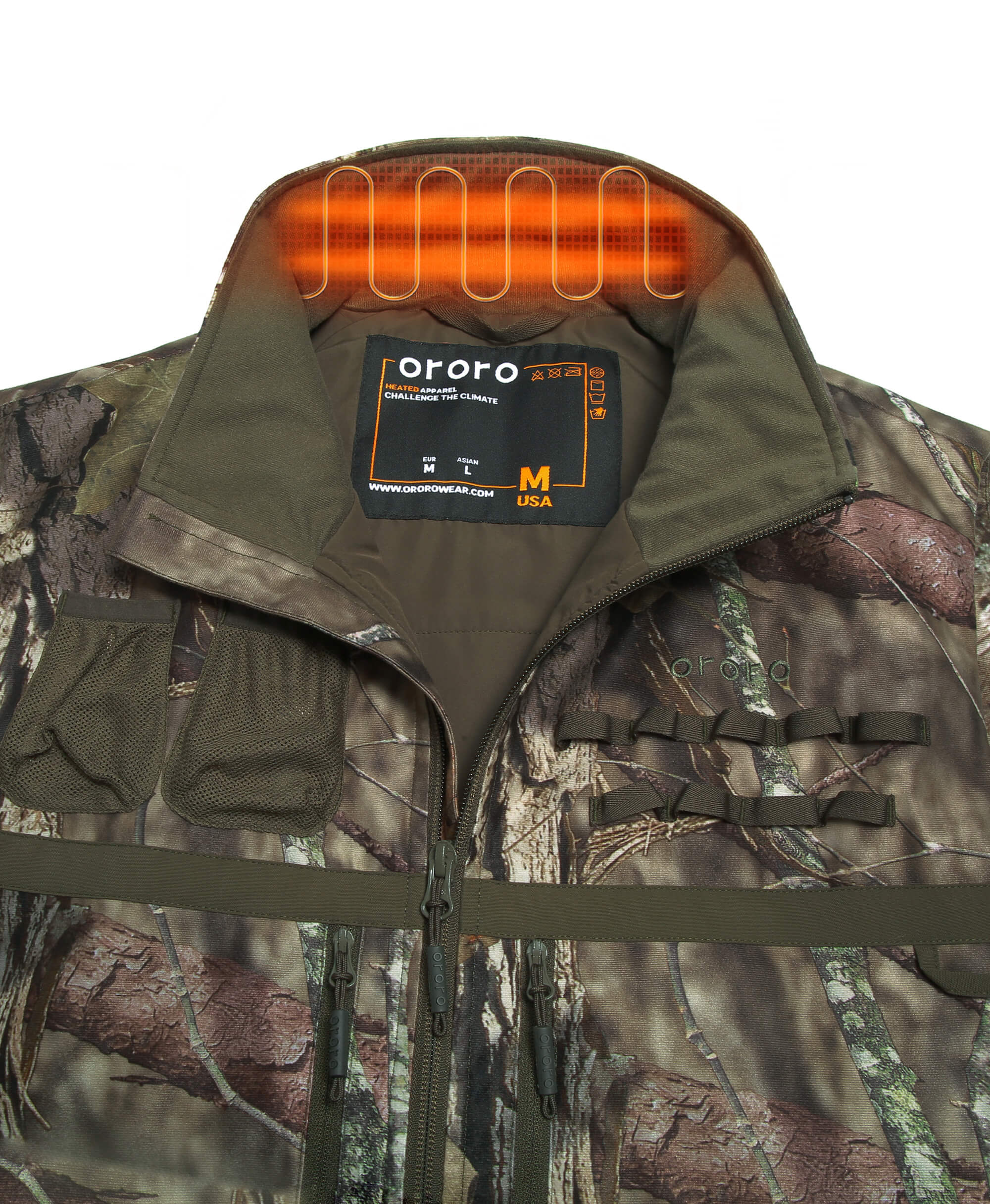 Men's Heated Hunting Vest - Camouflage, Mossy Oak® Country DNA (Apparel Only) (Final Sale) - Image 5