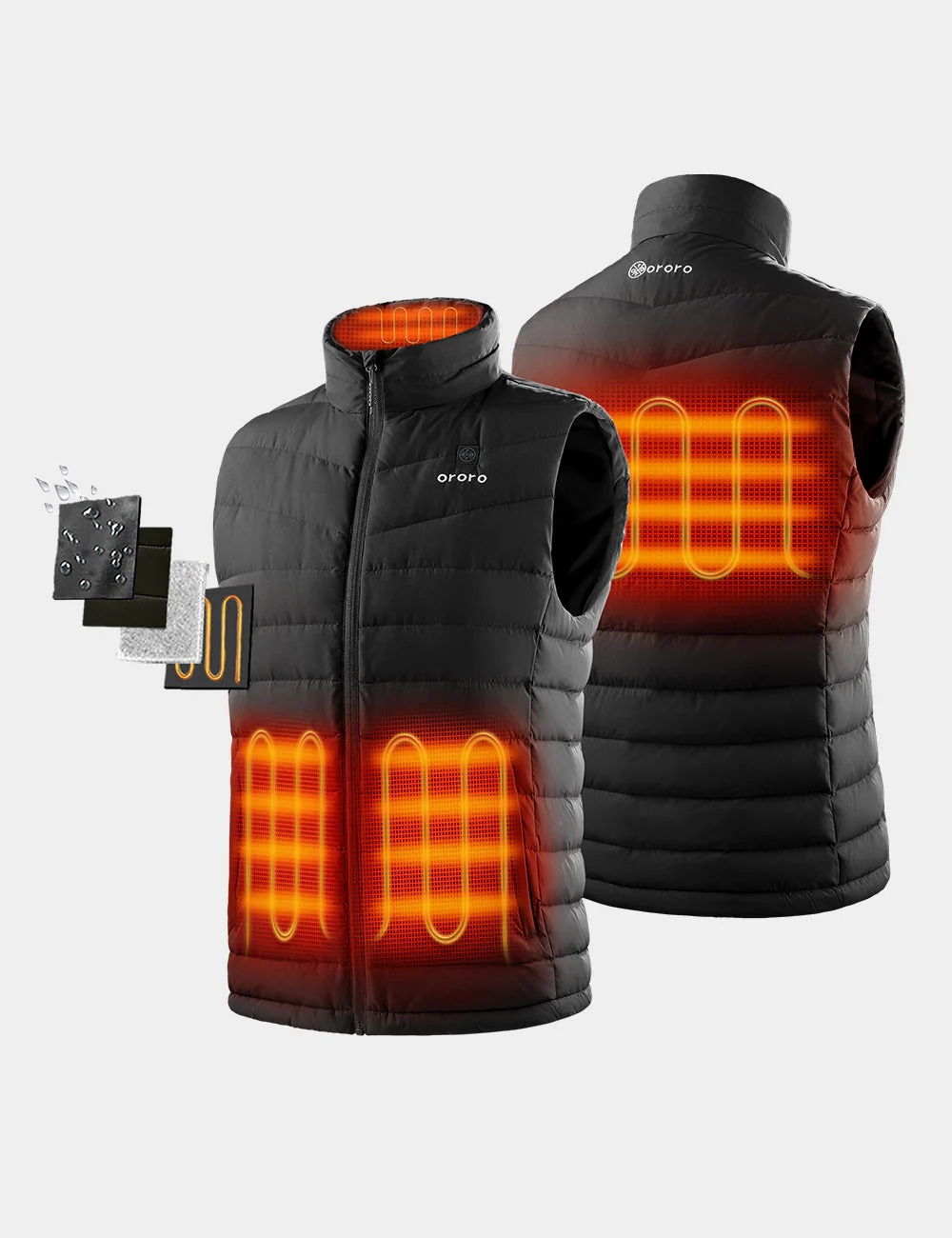 Men's Heated Lightweight Down Vest (Apparel Only) - Image 2