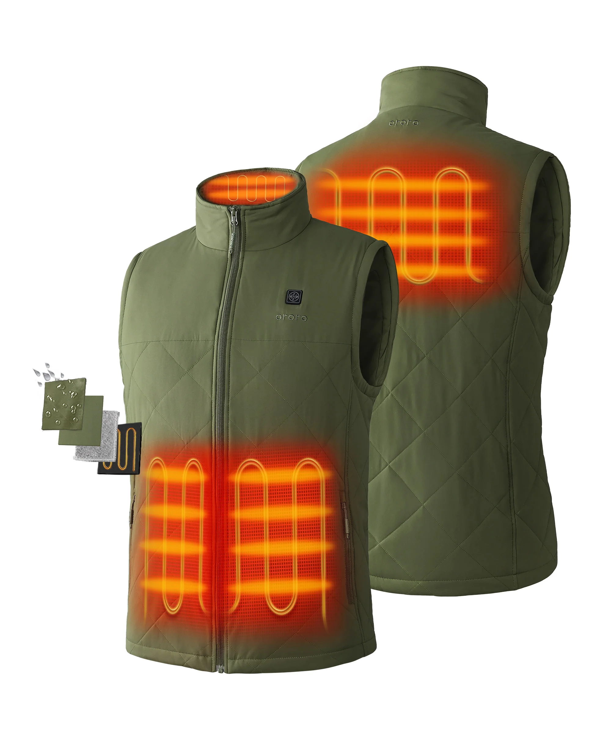 Men's Heated Quilted Vest - New Colors - Image 2