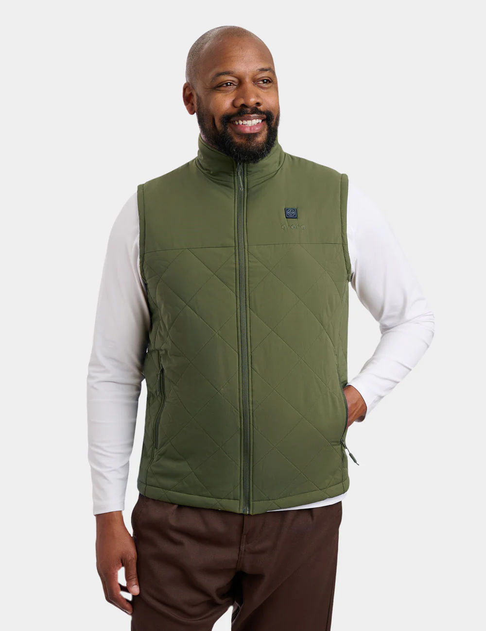 Men's Heated Quilted Vest - New Colors - Image 6