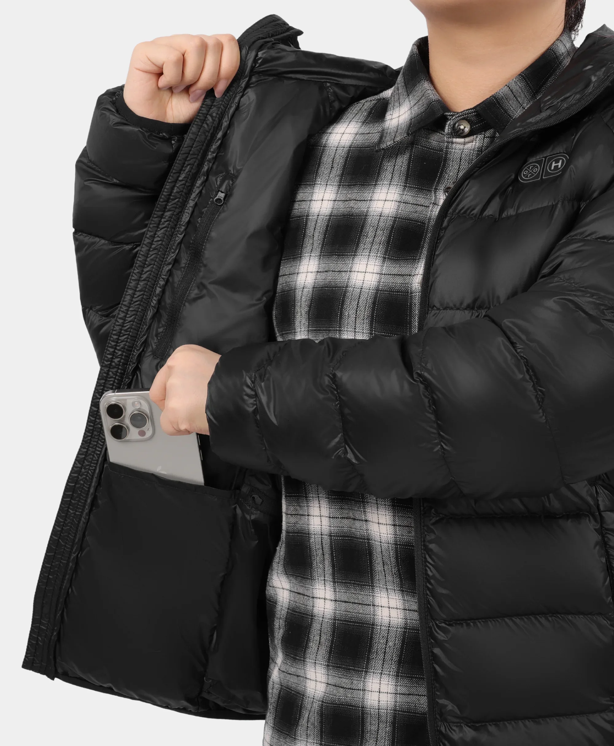 AeroPro Women's 8-Zone Packable Heated Down Jacket - Image 12