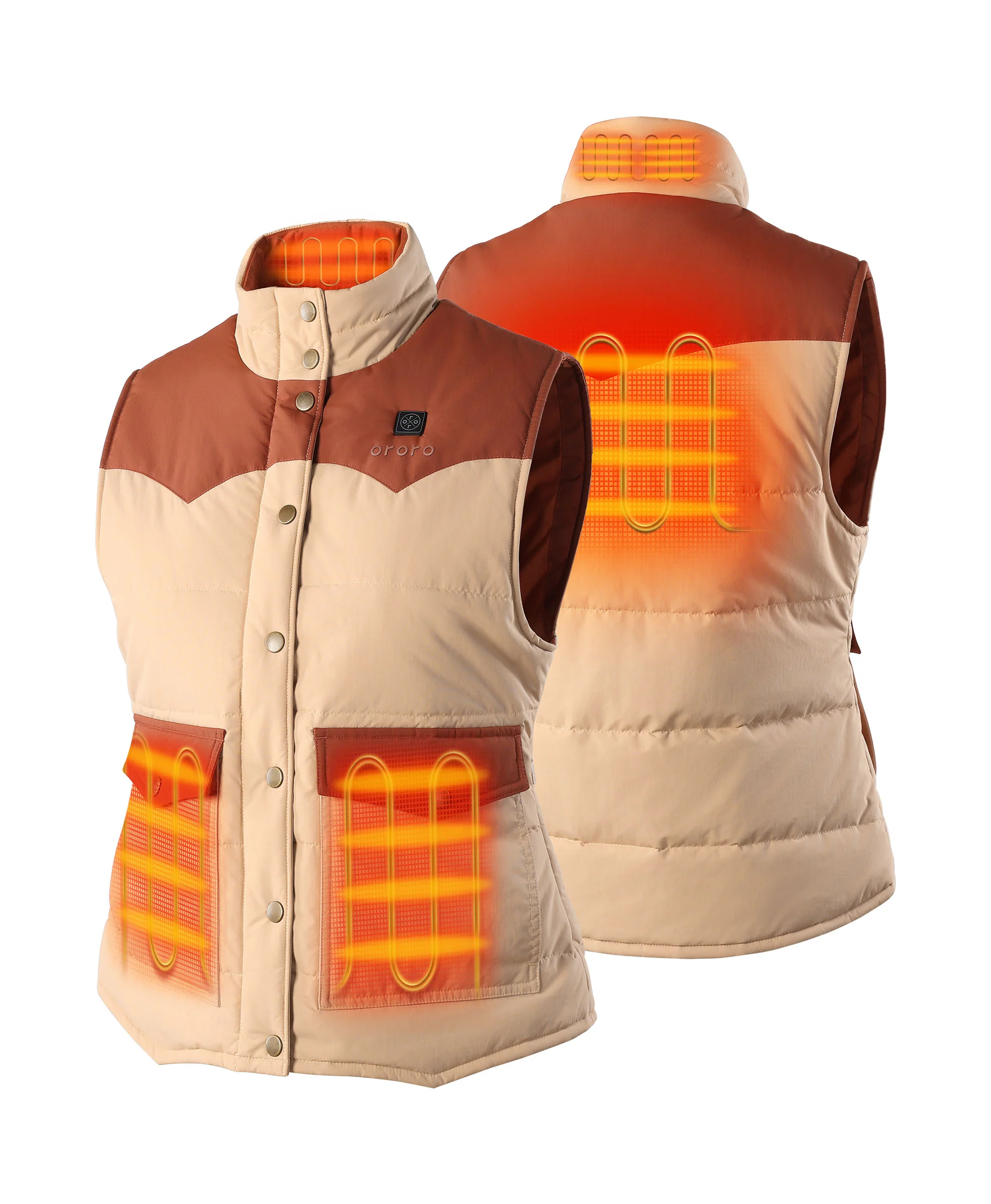 (Open-box) Amelia Women's Western Heated Vest(Battery Set Not Included) - Image 16