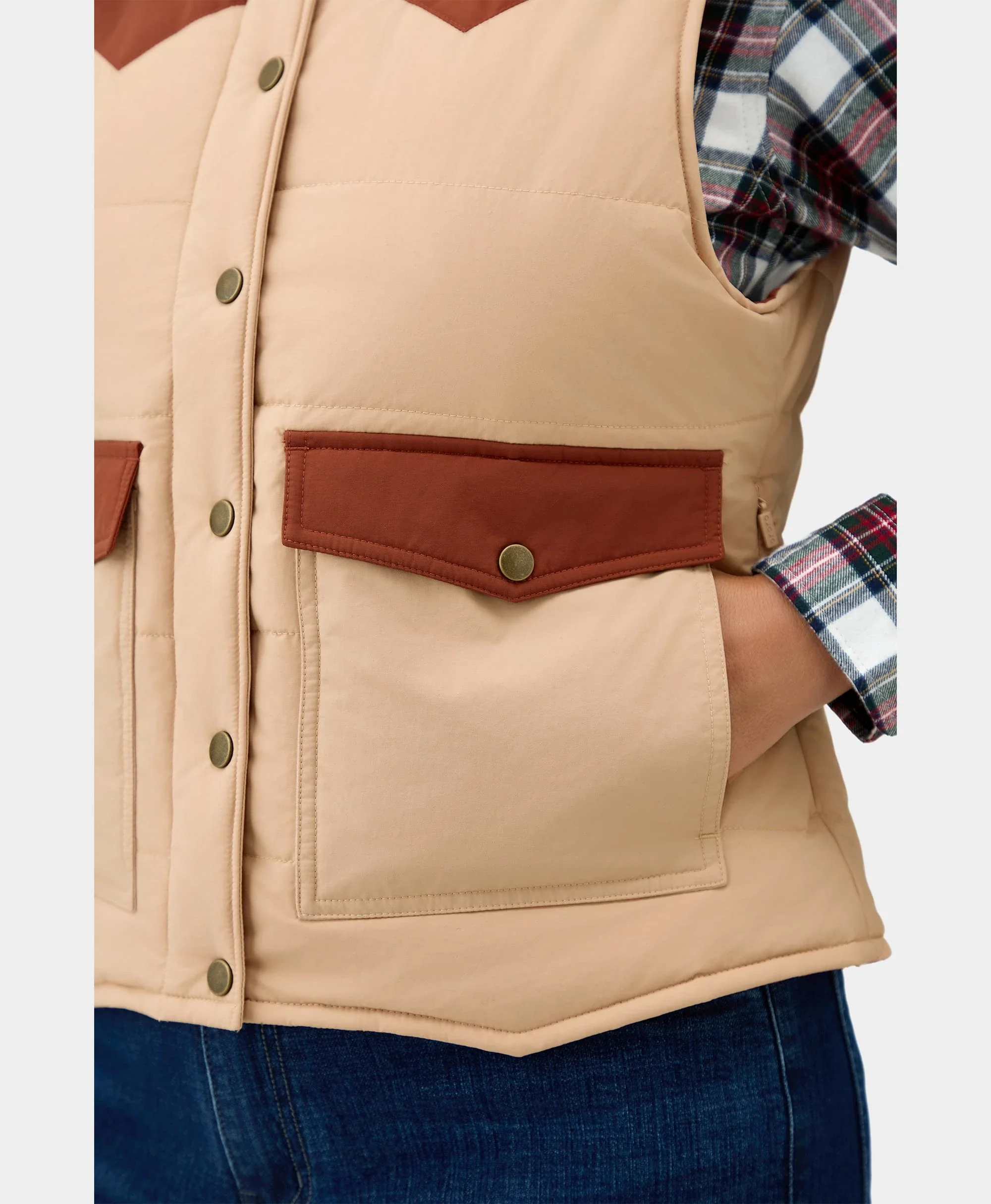 (Open-box) Amelia Women's Western Heated Vest(Battery Set Not Included) - Image 17