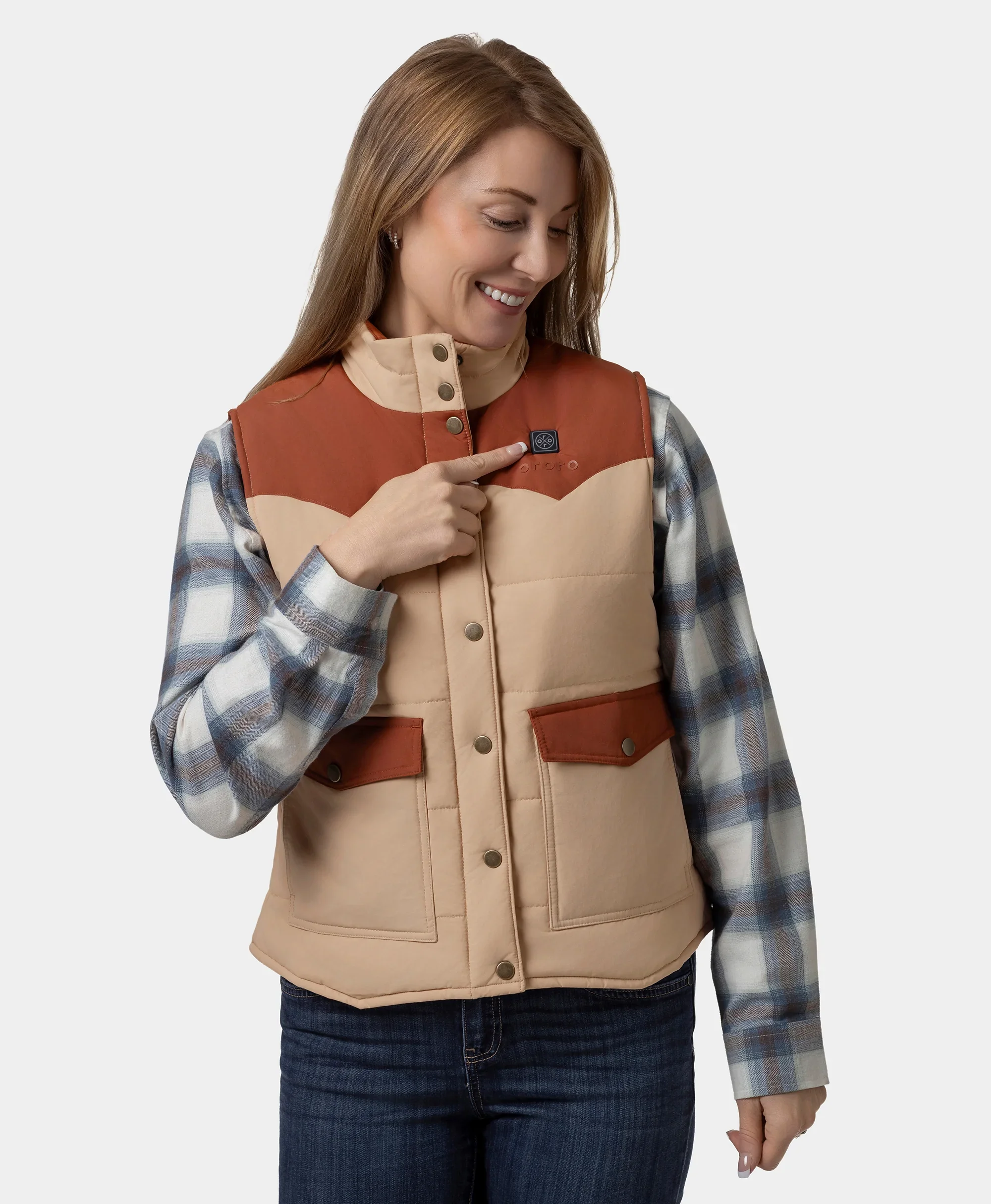 (Open-box) Amelia Women's Western Heated Vest(Battery Set Not Included) - Image 18