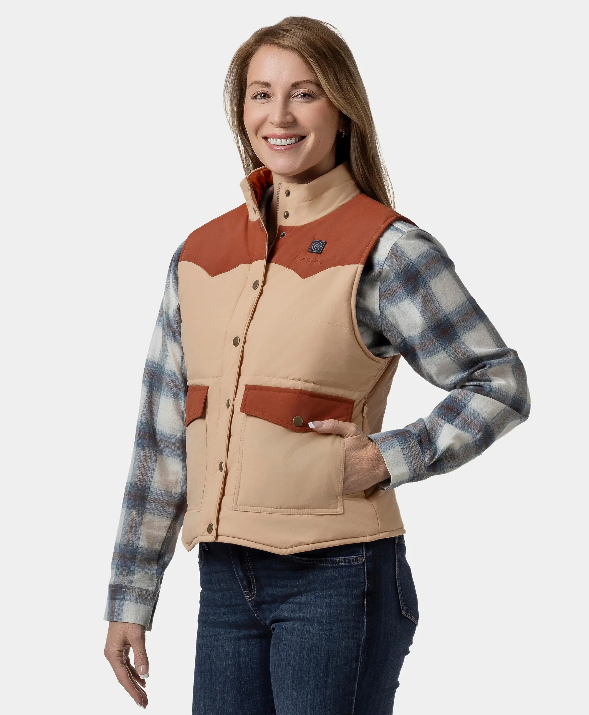 (Open-box) Amelia Women's Western Heated Vest(Battery Set Not Included) - Image 19