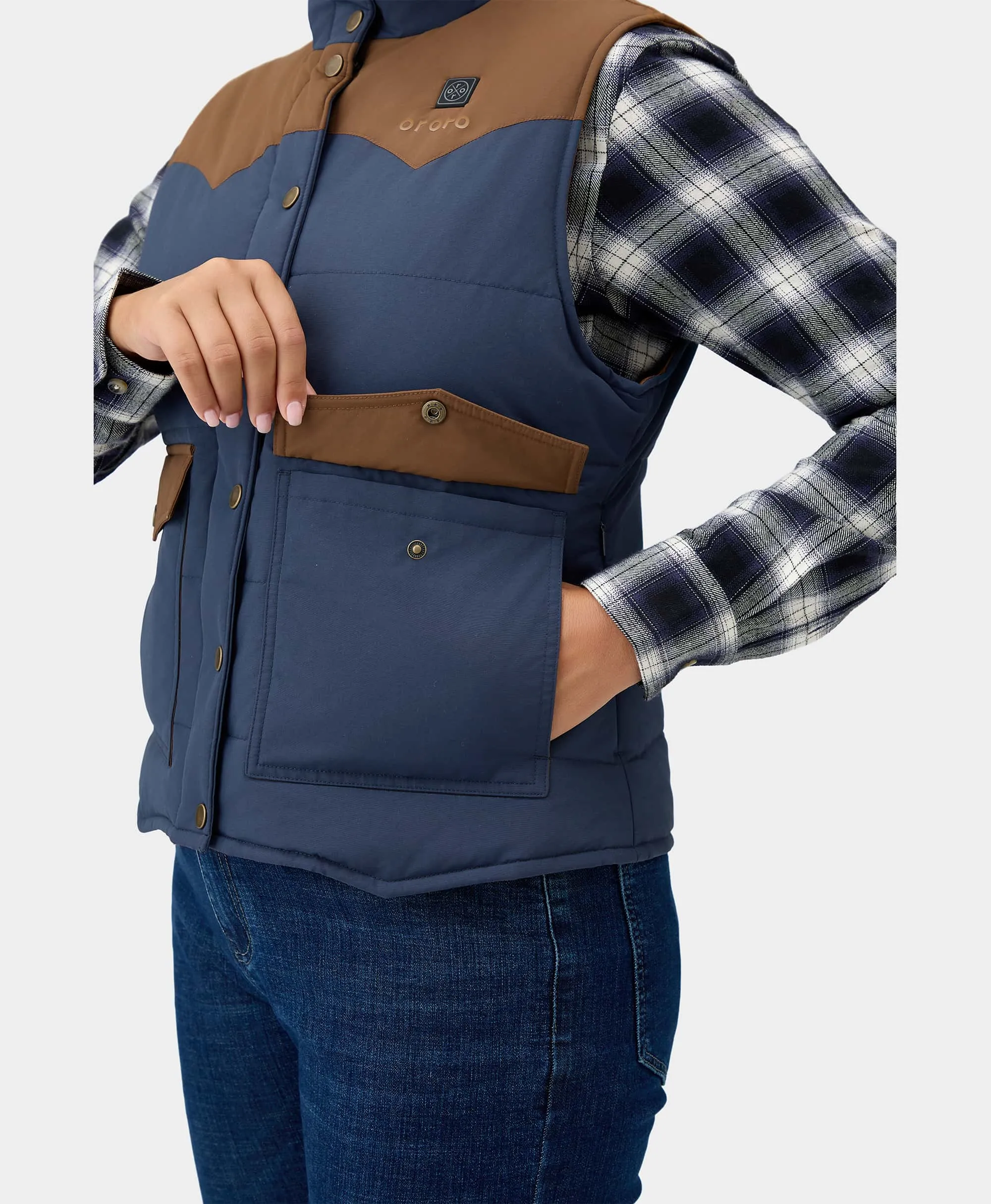 (Open-box) Amelia Women's Western Heated Vest(Battery Set Not Included) - Image 6