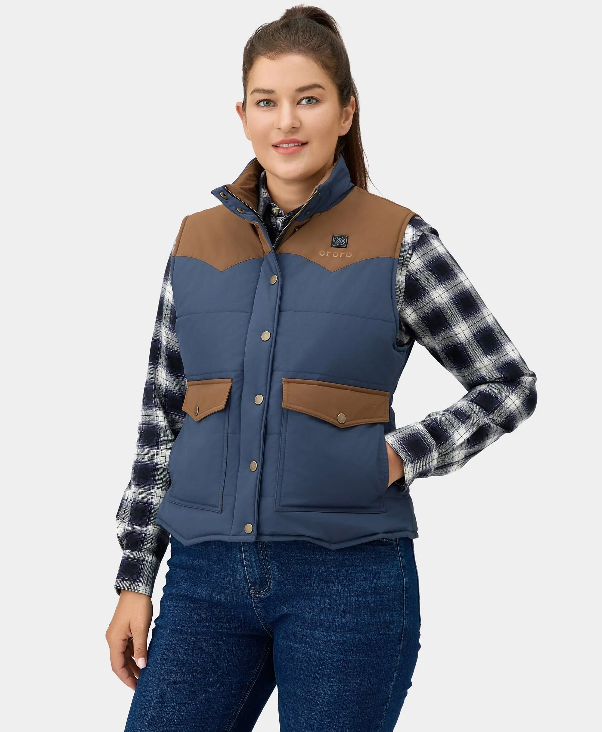 (Open-box) Amelia Women's Western Heated Vest(Battery Set Not Included) - Image 8
