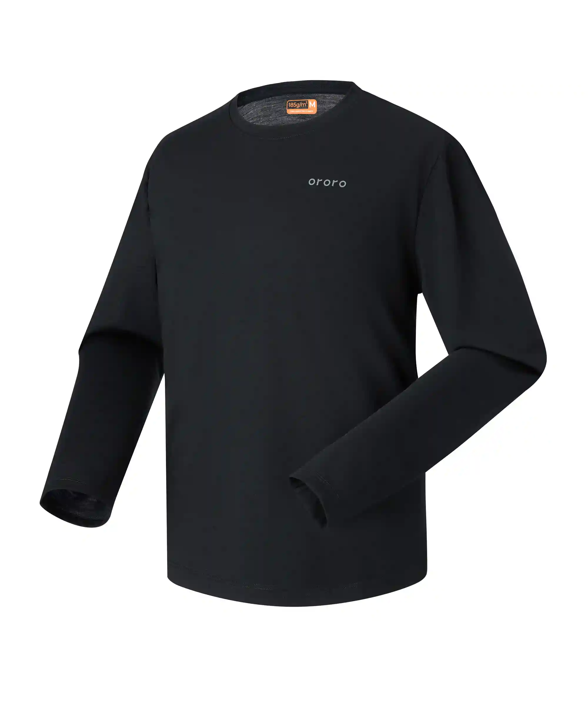 (Open-box) Aoraki Unisex Merino Wool Blend Baselayer - Black