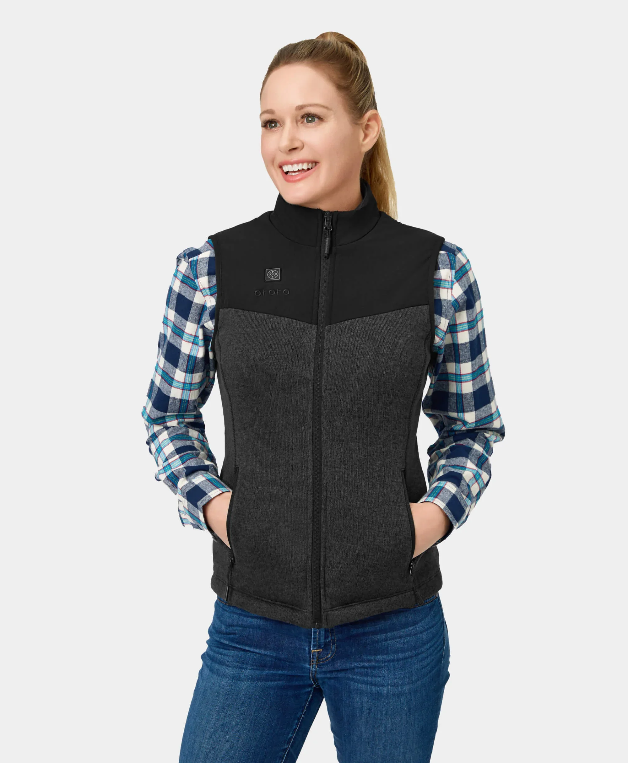 Augusta Women's Heated Sweater Fleece Vest - Image 4