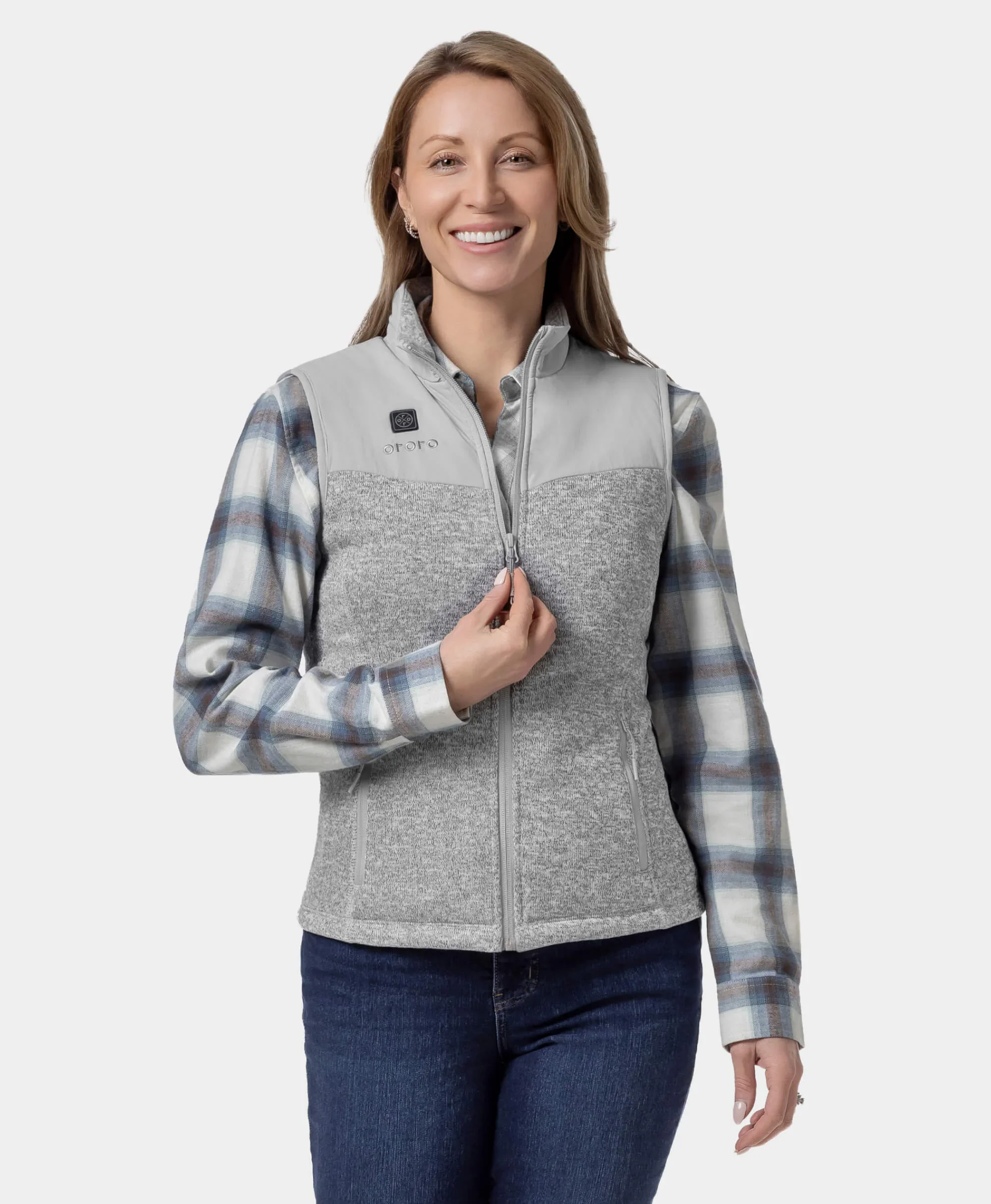 Augusta Women's Heated Sweater Fleece Vest - Image 12