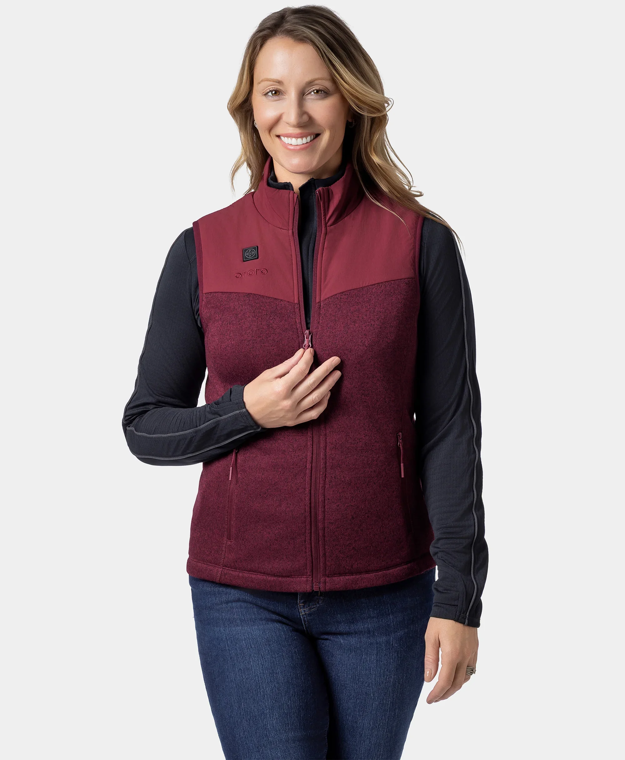 Augusta Women's Heated Sweater Fleece Vest - Image 24