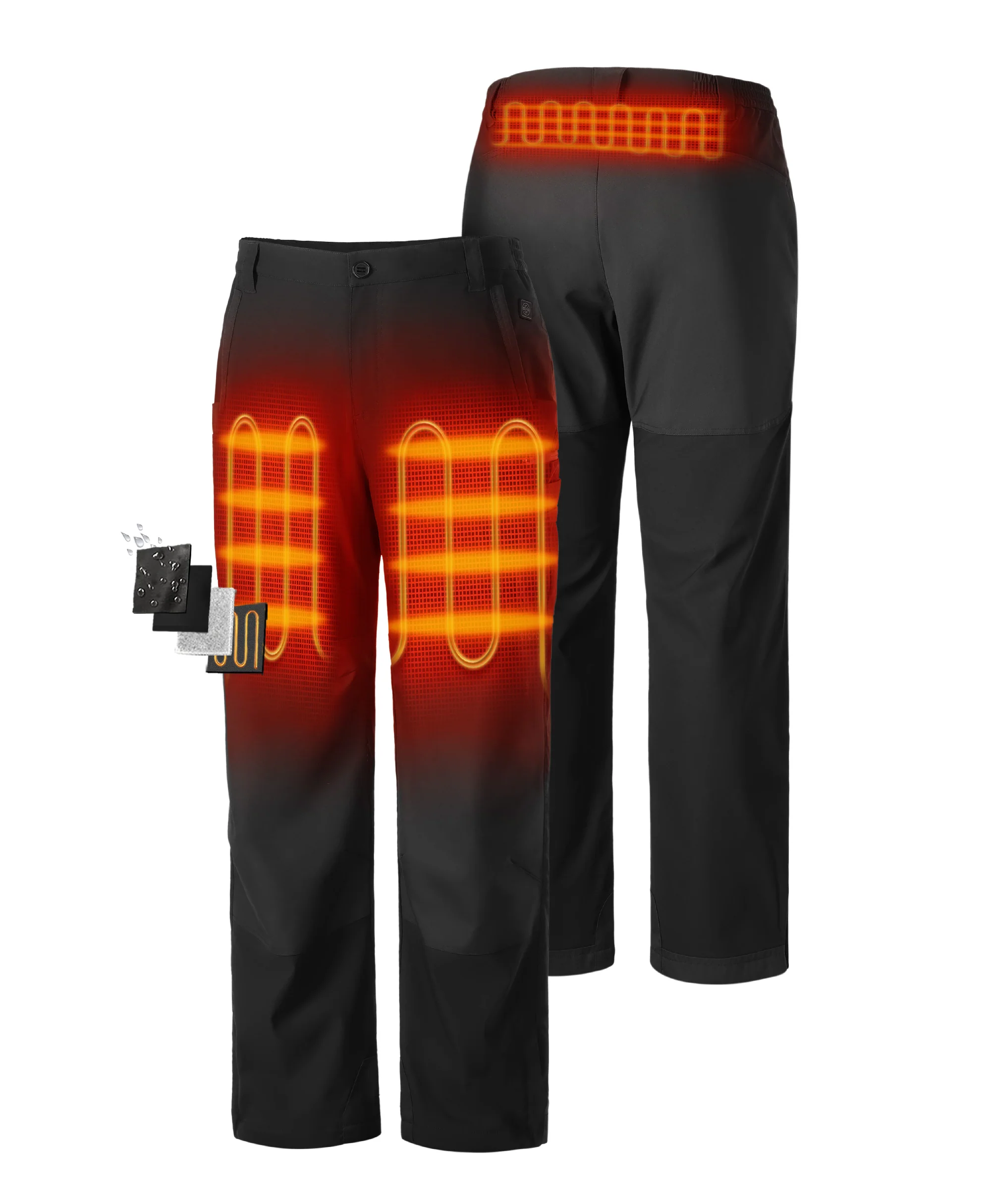Bristol Men's Heated Fleece Lined Utility Pants - Image 2