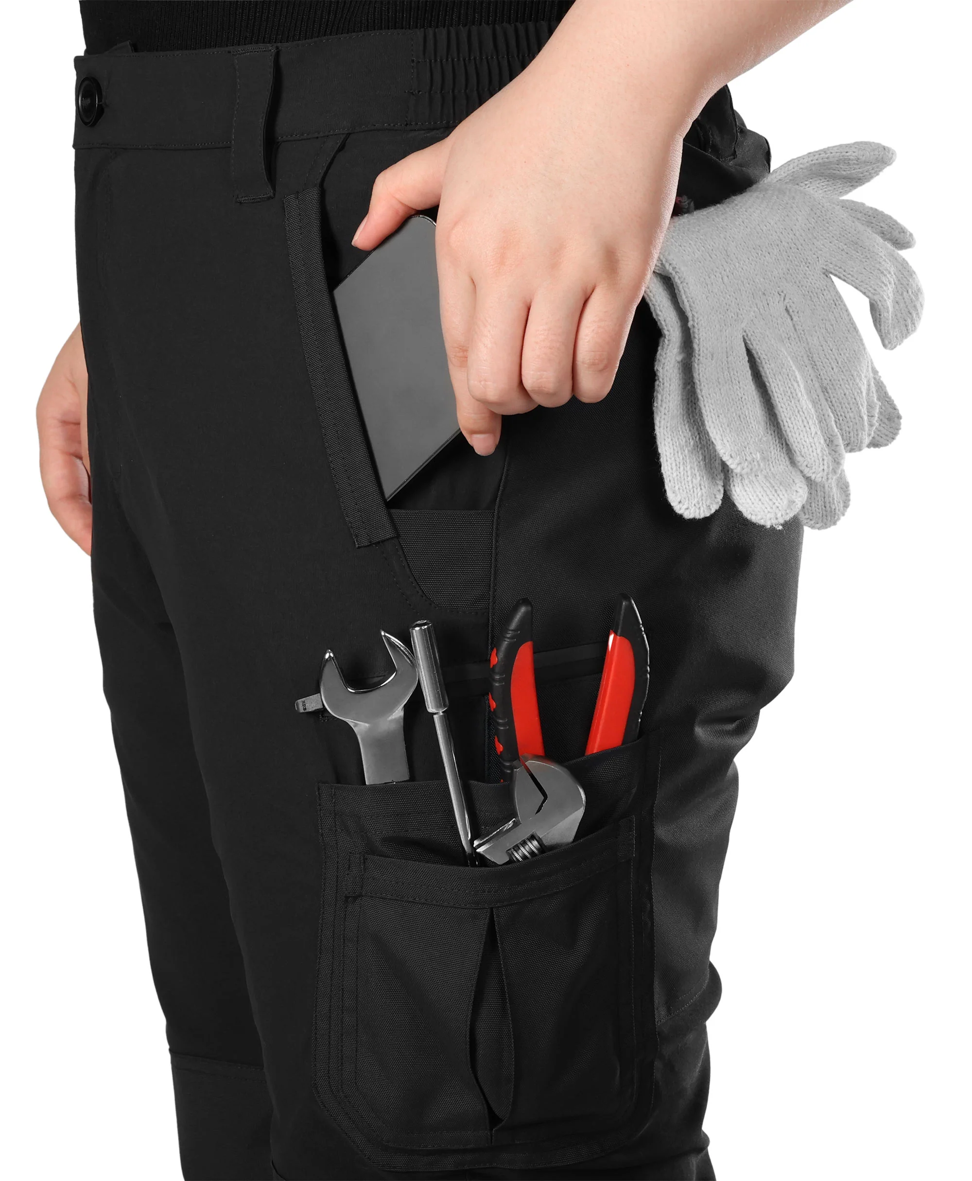 (Open-box) Bristol Women's Heated Utility Fleece Lined Pants(Battery Set Not Included) - Image 6