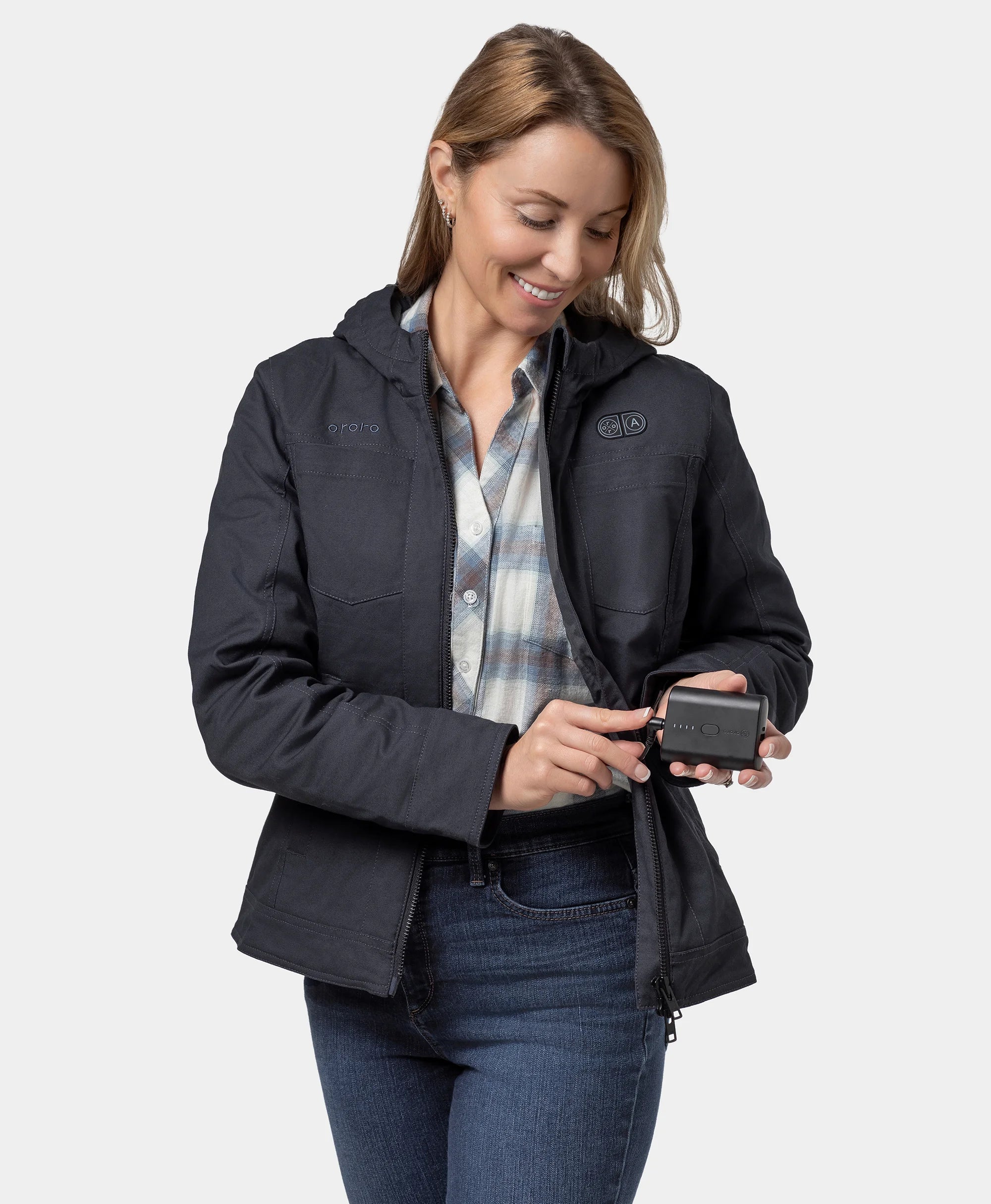 (Open-box) Cheyenne Women's 5-Zone Dual-Control Heated Canvas Jacket(Battery Set Not Included) - Image 6