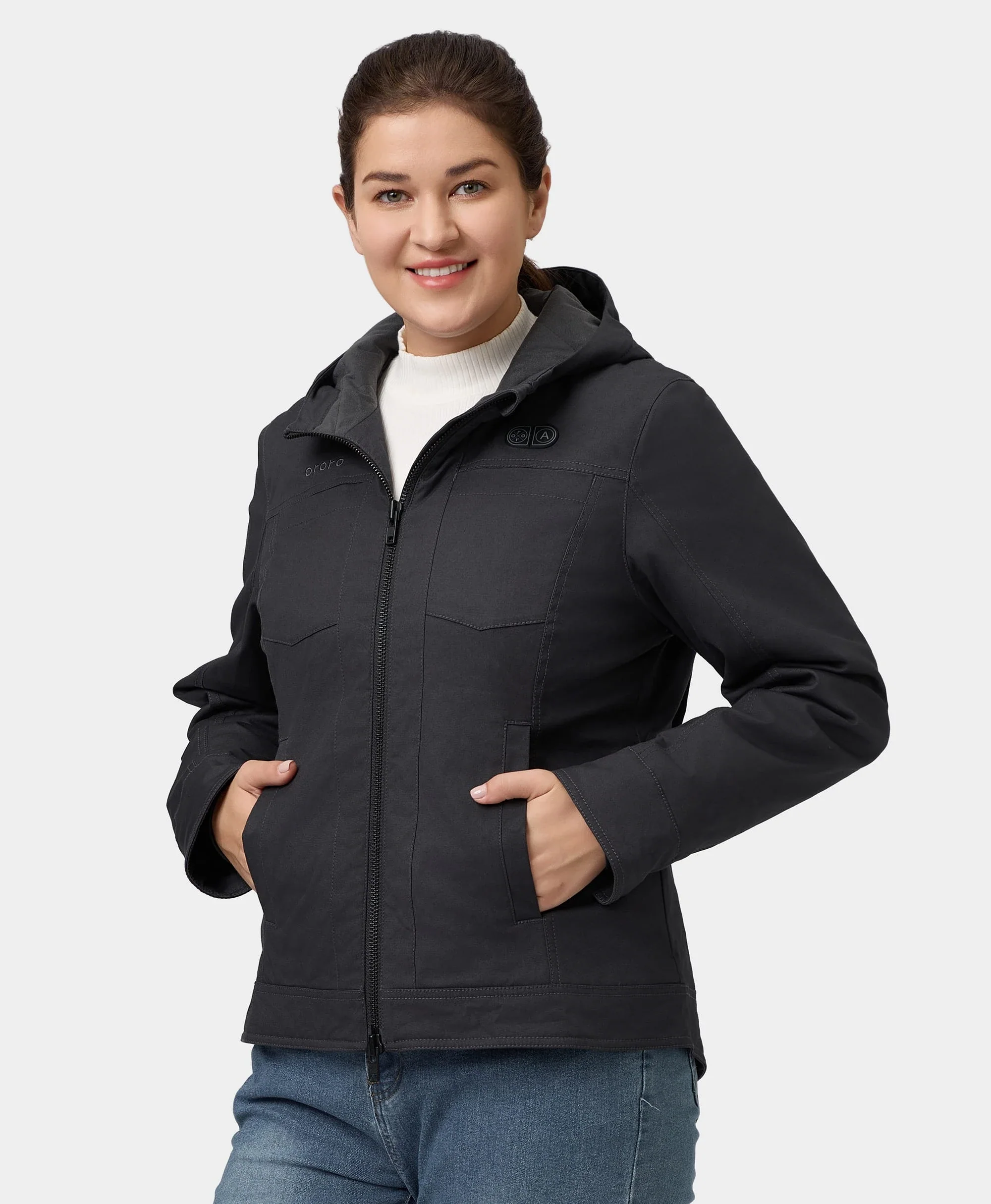 (Open-box) Cheyenne Women's 5-Zone Dual-Control Heated Canvas Jacket(Battery Set Not Included) - Image 8
