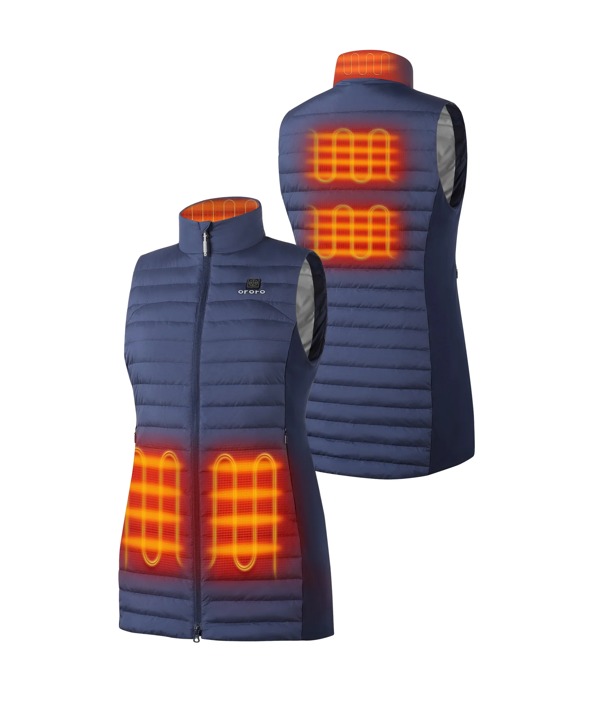 Cloudmere Women's 5-Zone Heated Long Down Vest - Image 18
