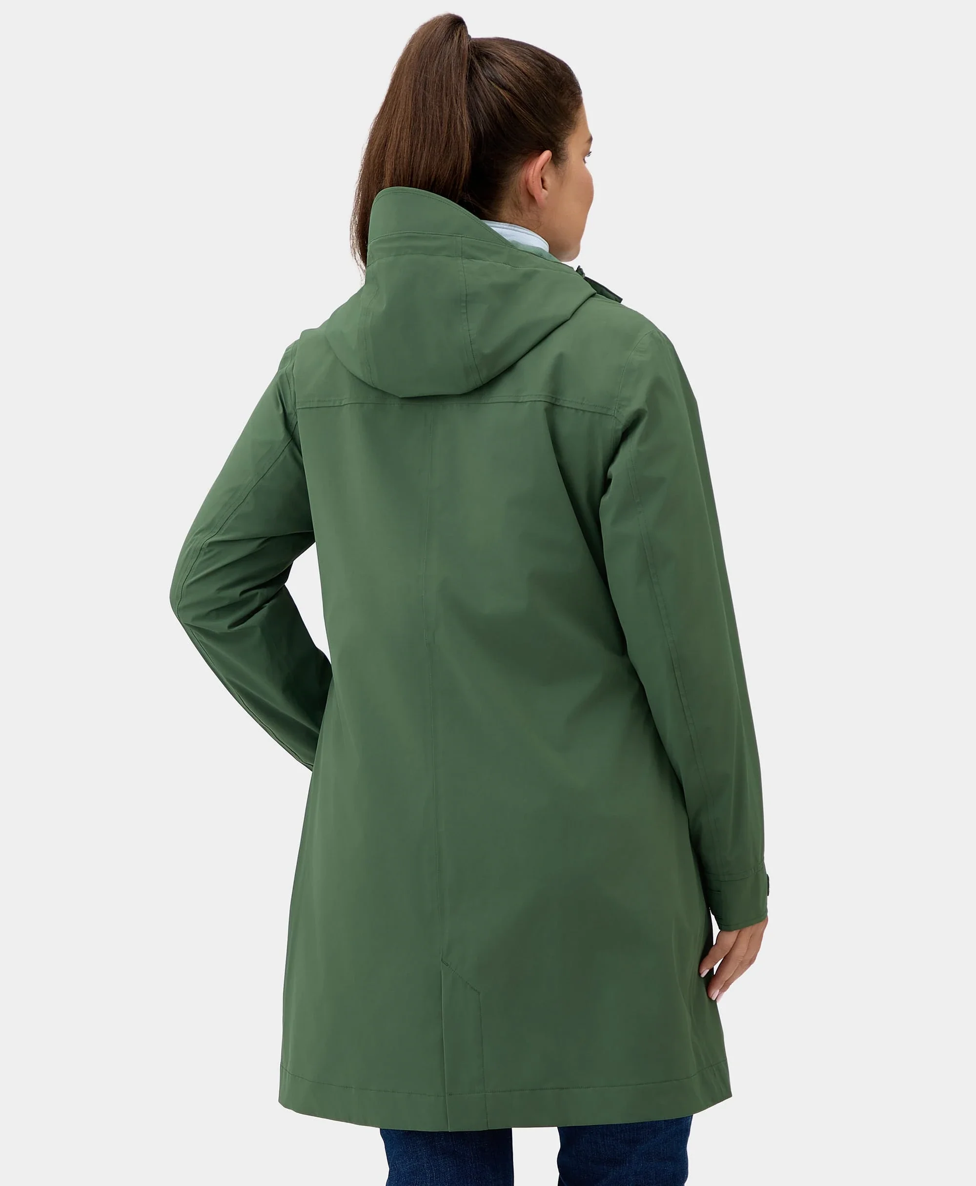 Downtown Women's Heated Rain Trench (Apparel Only) - Image 9