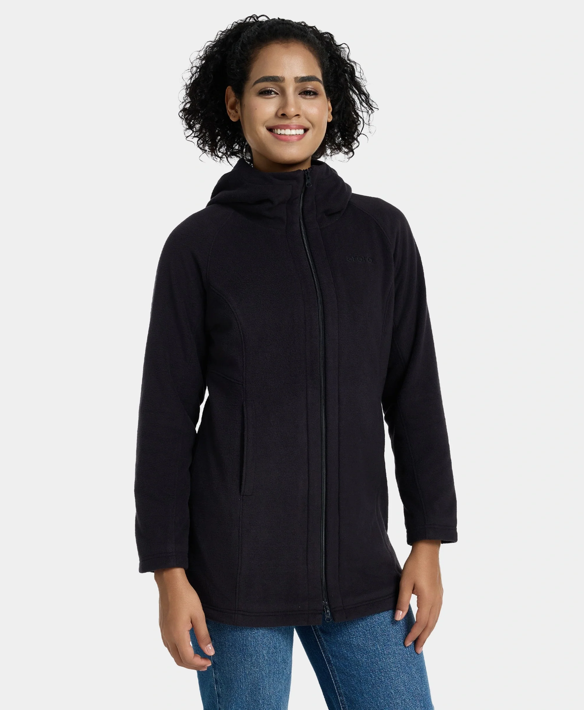 (Open-box) Felicity Women's Heated Fleece Hoodie Jacket(Battery Set Not Included) - Image 2