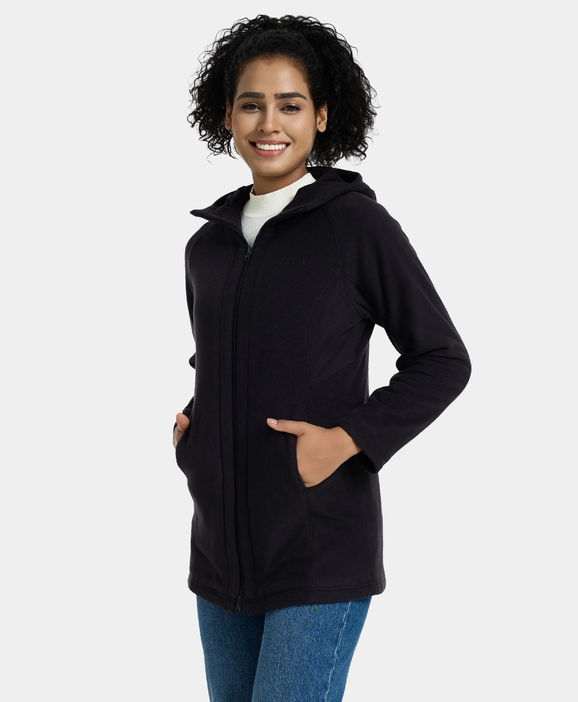 (Open-box) Felicity Women's Heated Fleece Hoodie Jacket(Battery Set Not Included) - Image 3