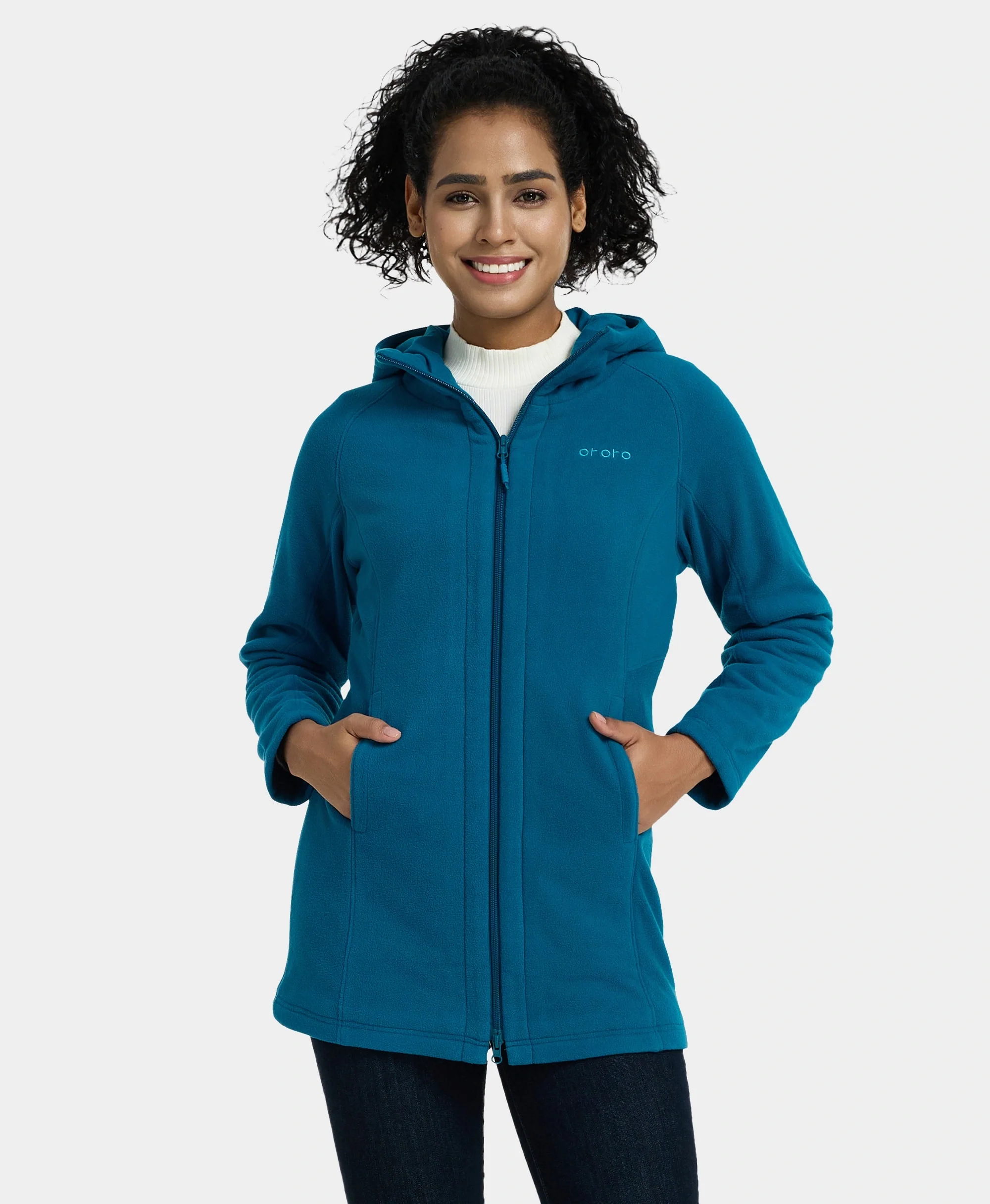 (Open-box) Felicity Women's Heated Fleece Hoodie Jacket(Battery Set Not Included) - Image 9