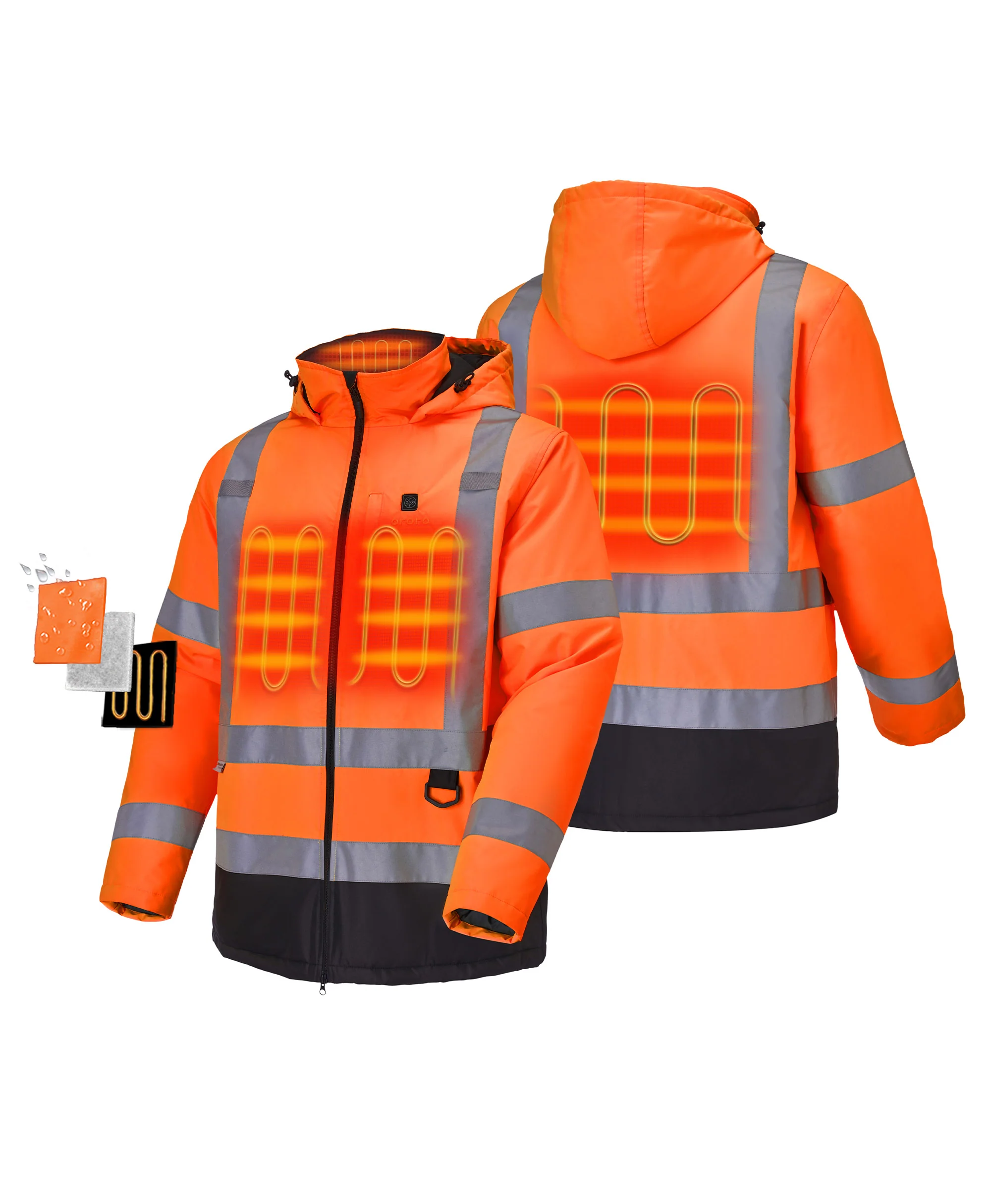 (Open-box) Flagstaff Men's Heated High-Visibility Jacket(Battery Set Not Included) - Image 10