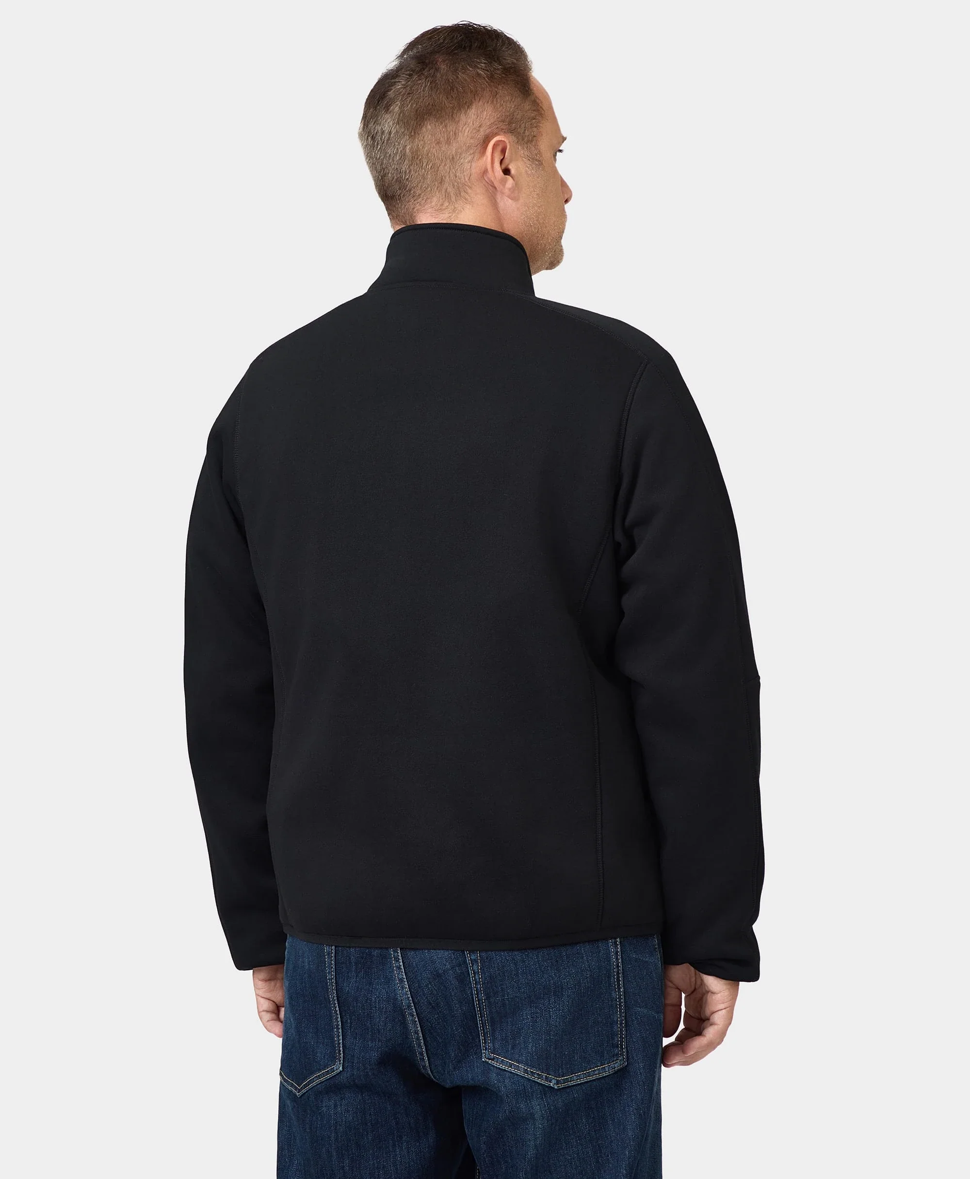 (Open-box) Florence Men's Heated Fleece Jacket - Black(Battery Set Not Included) - Image 4