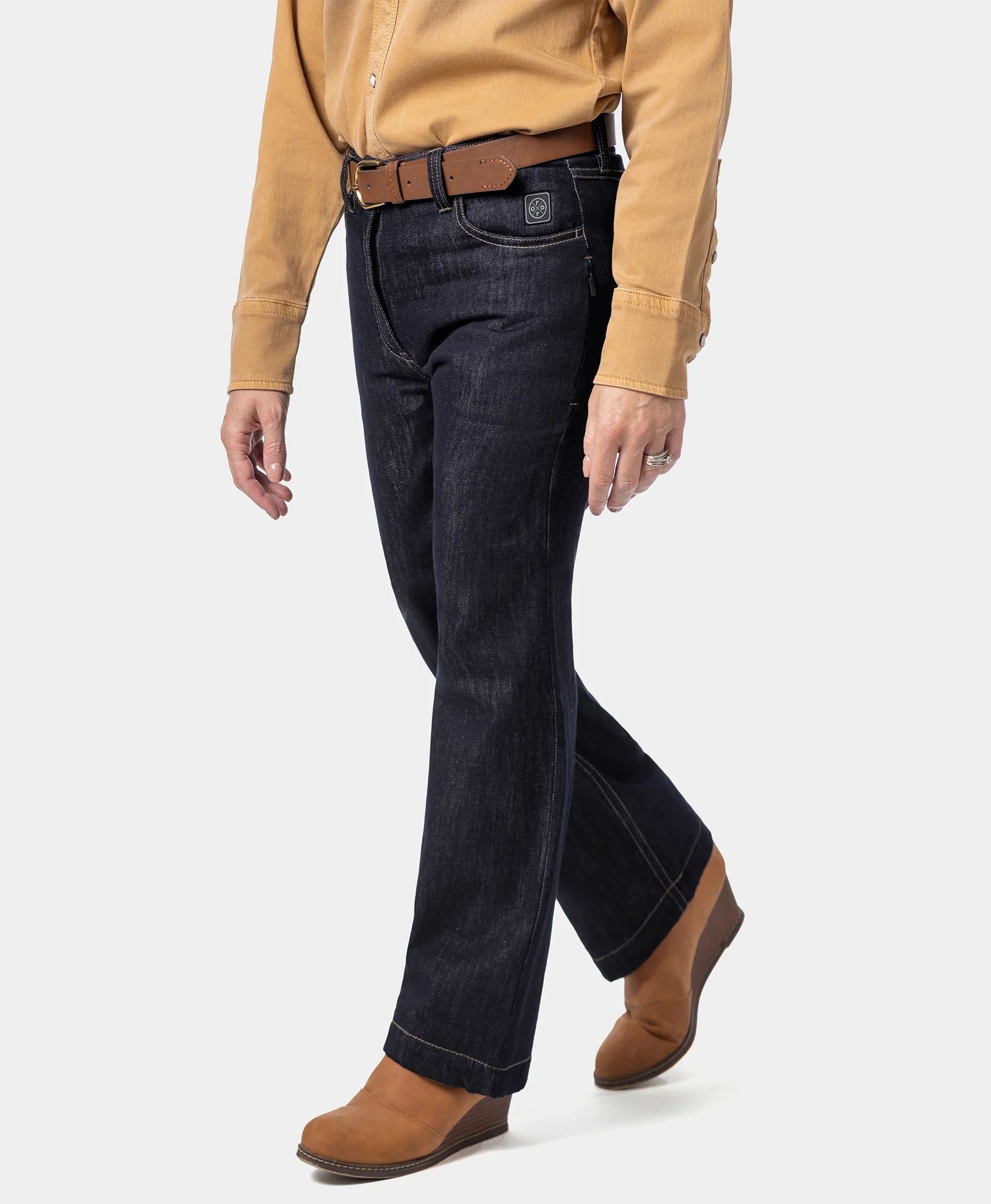 Heatenim Women’s Heated Denim Pants with Fleece Lining